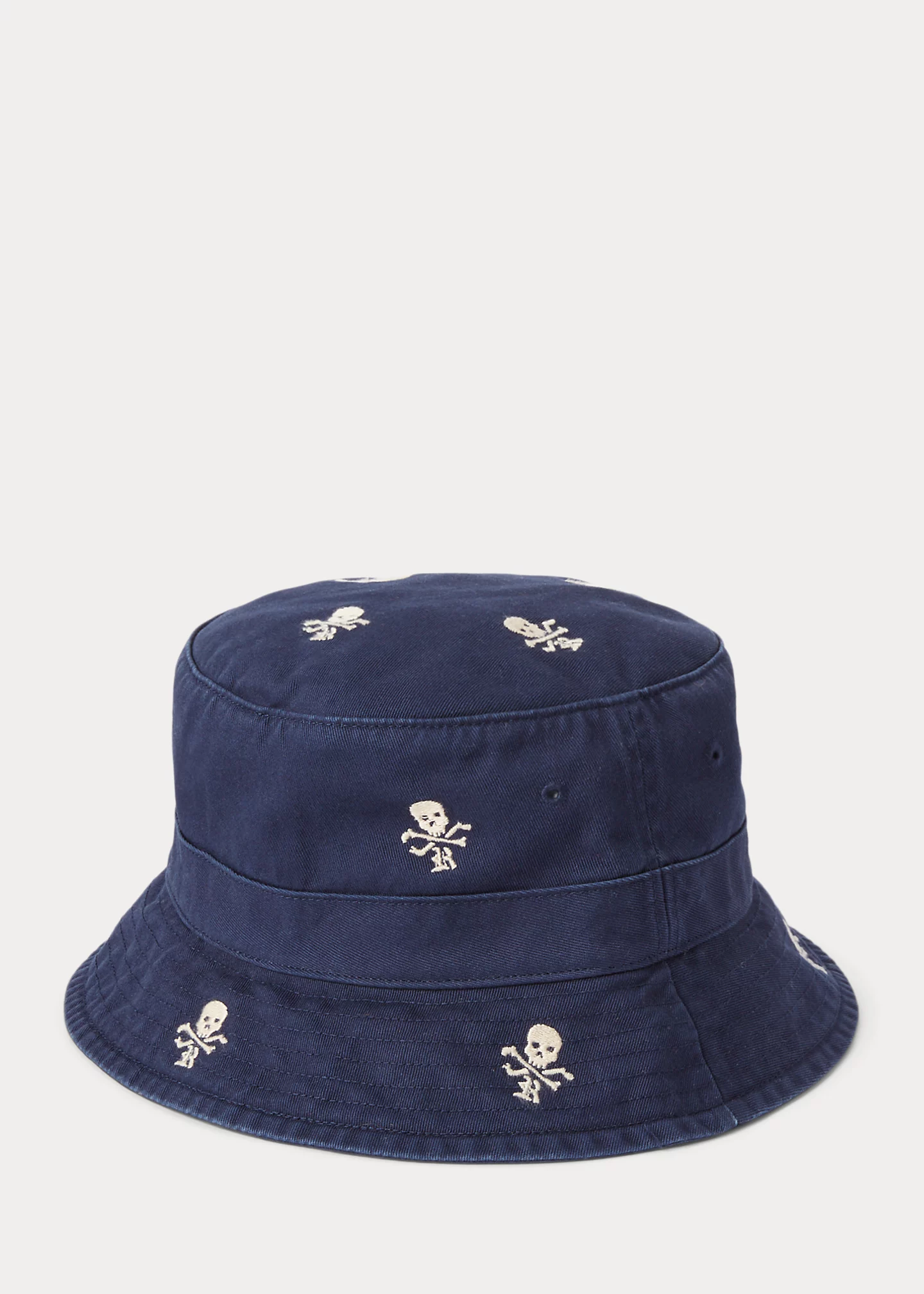 Skull-and-Bones Twill Bucket Hat