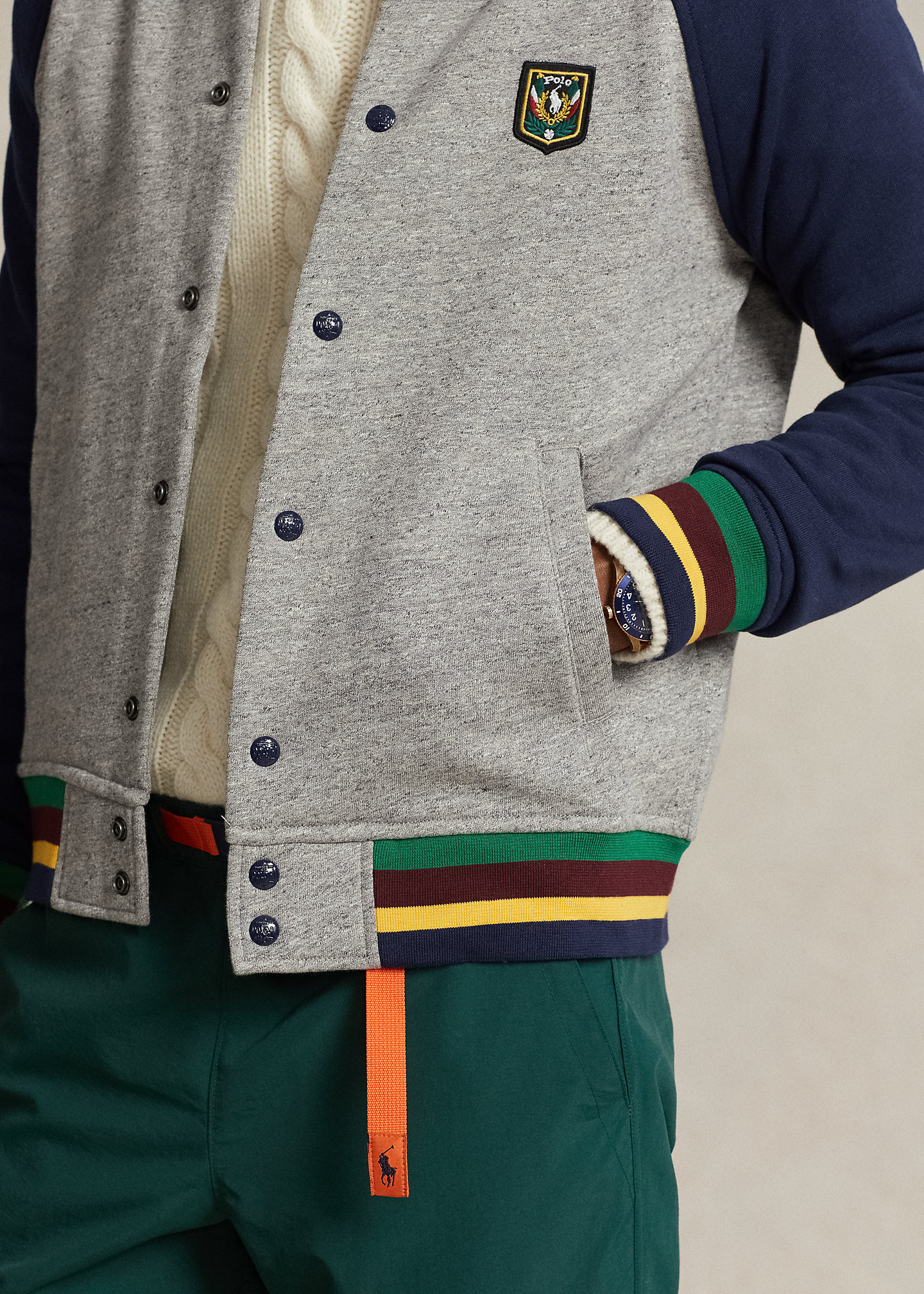 Laurel Crest Fleece Baseball Jacket