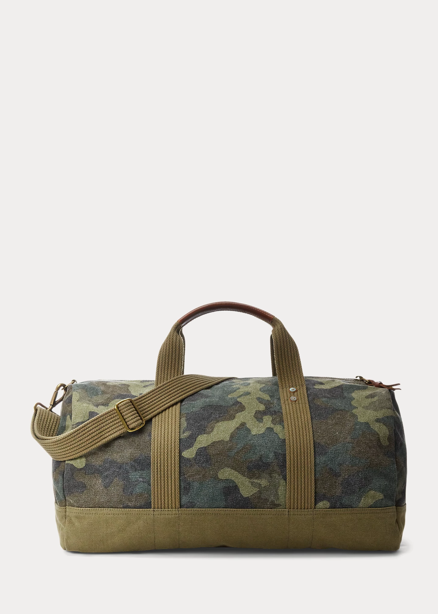 Tiger-Patch Camo Canvas Duffel