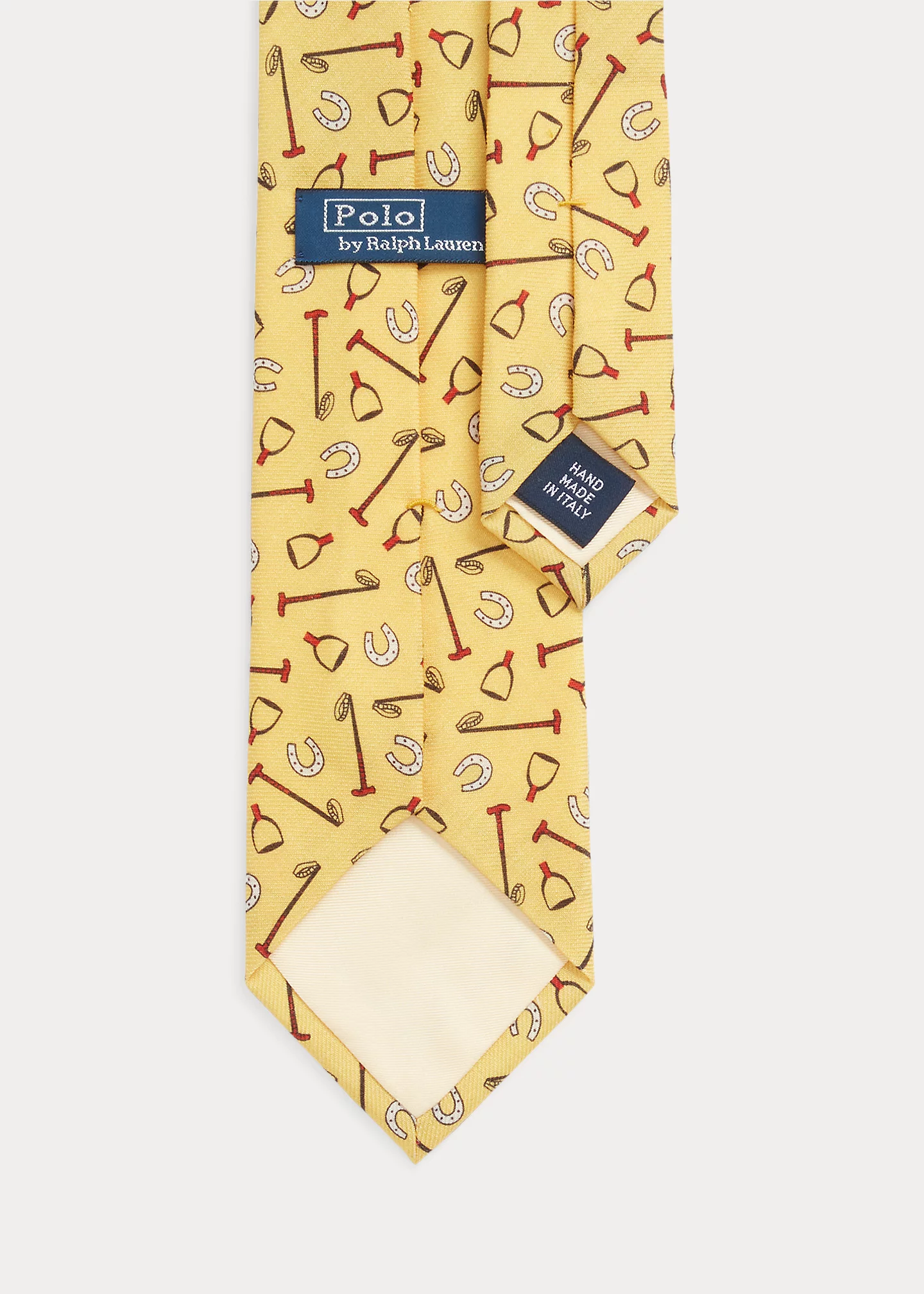 Equestrian-Print Wool Challis Tie