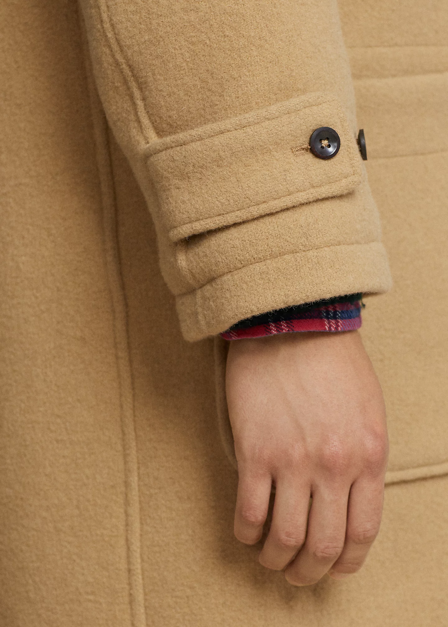 Double-Faced Wool Toggle Coat