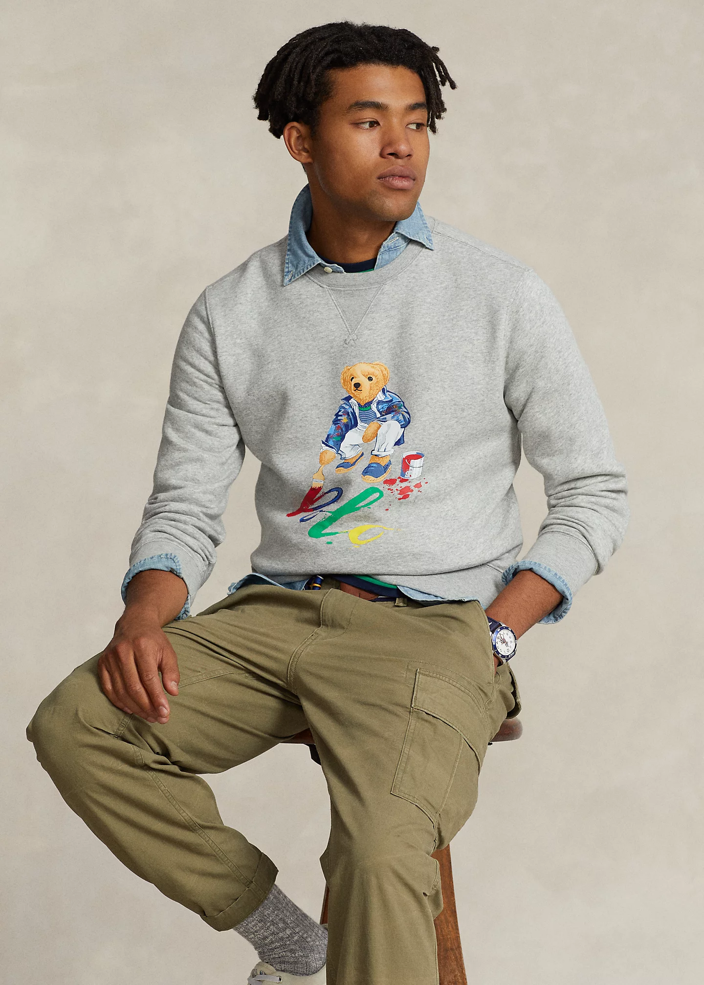 Polo Bear Fleece Sweatshirt