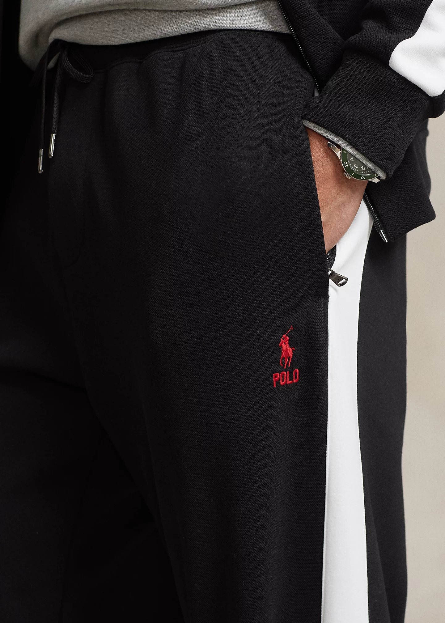 Double-Knit Mesh Track Pant