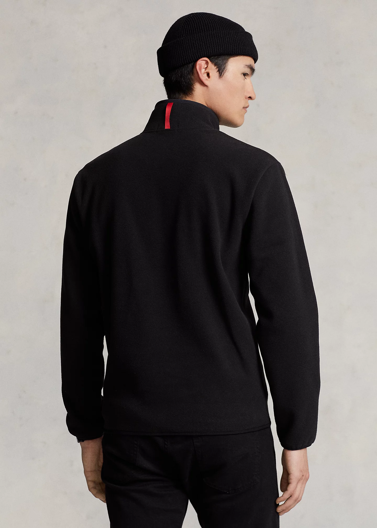 Brushed Fleece Mockneck Pullover