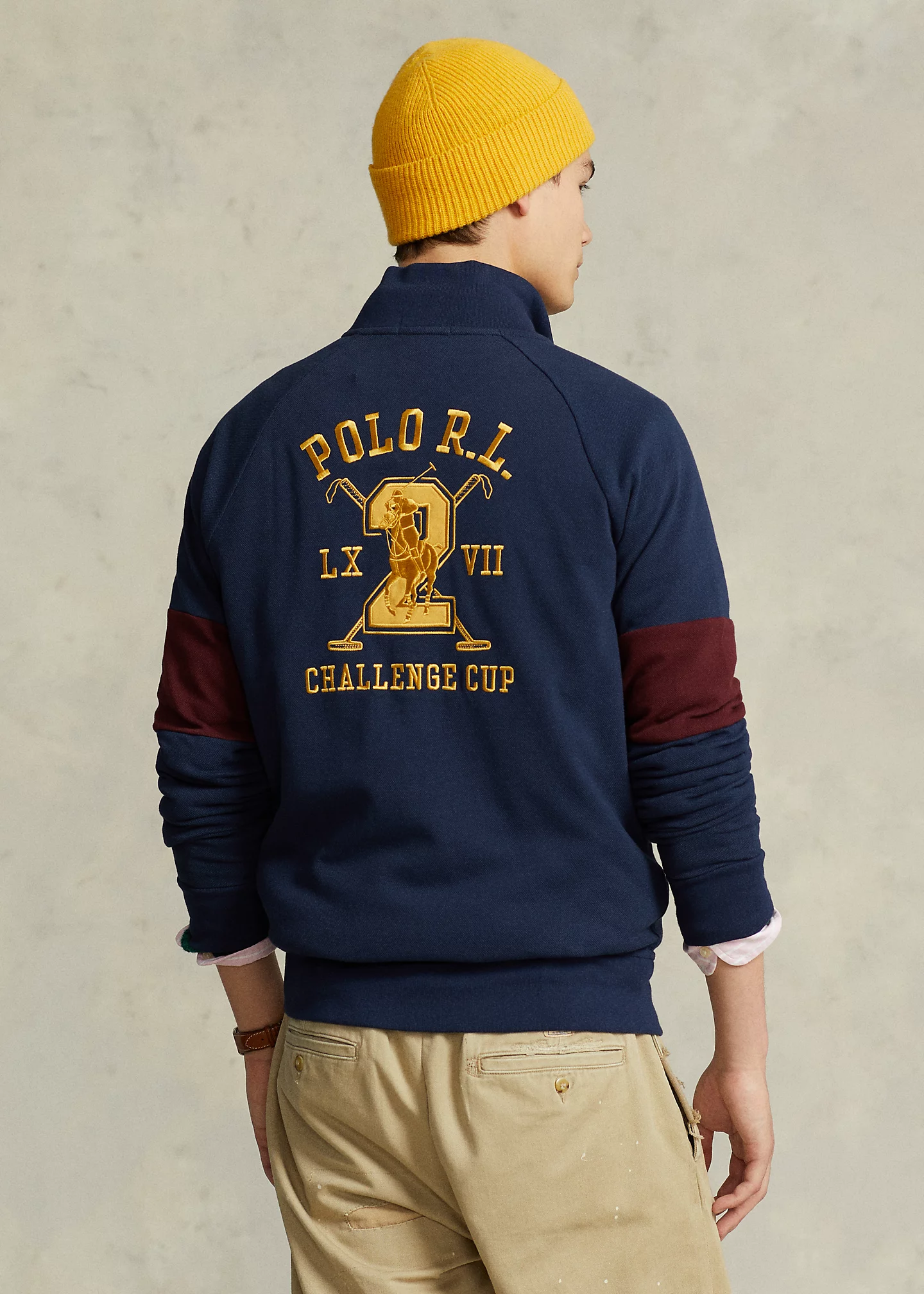 Polo Crest Big Pony Mesh Track Jacket
