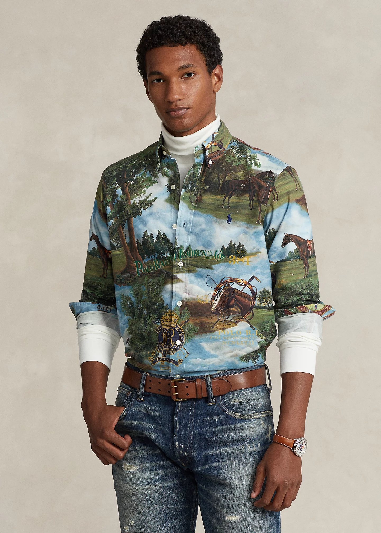 Classic Fit Equestrian Oxford Shirt