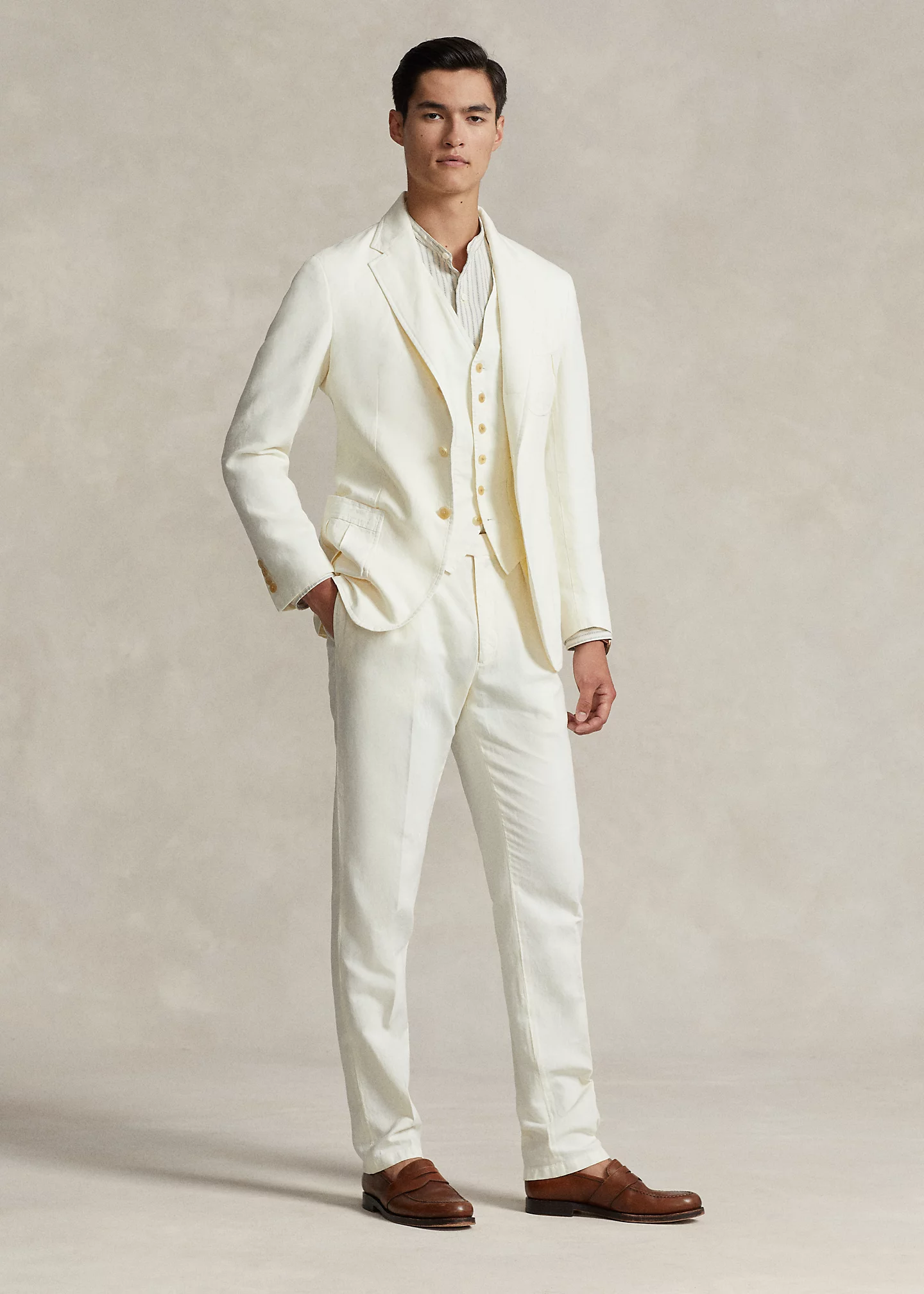 Polo Soft Tailored Cotton-Linen Jacket