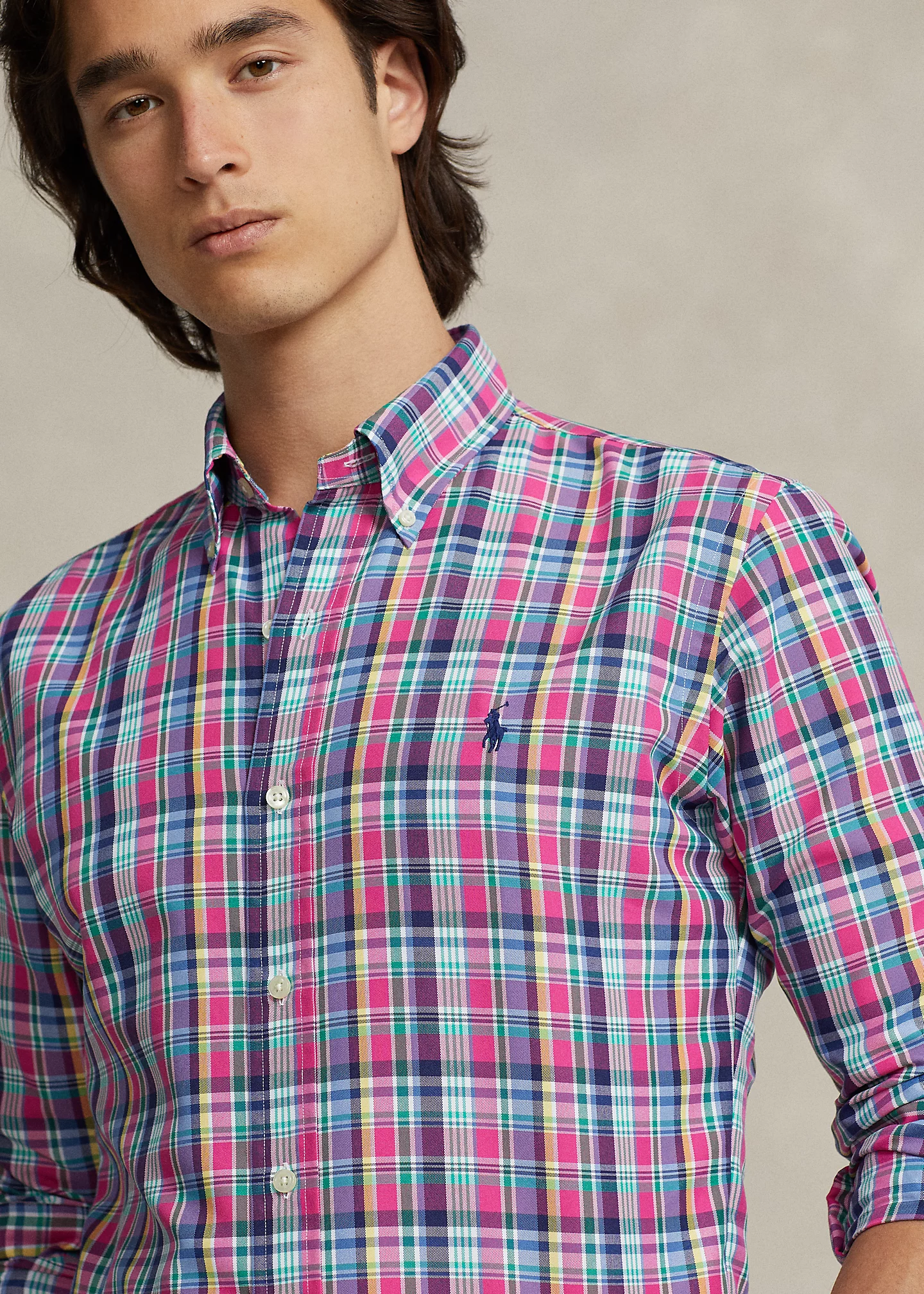 Classic Fit Plaid Performance Shirt