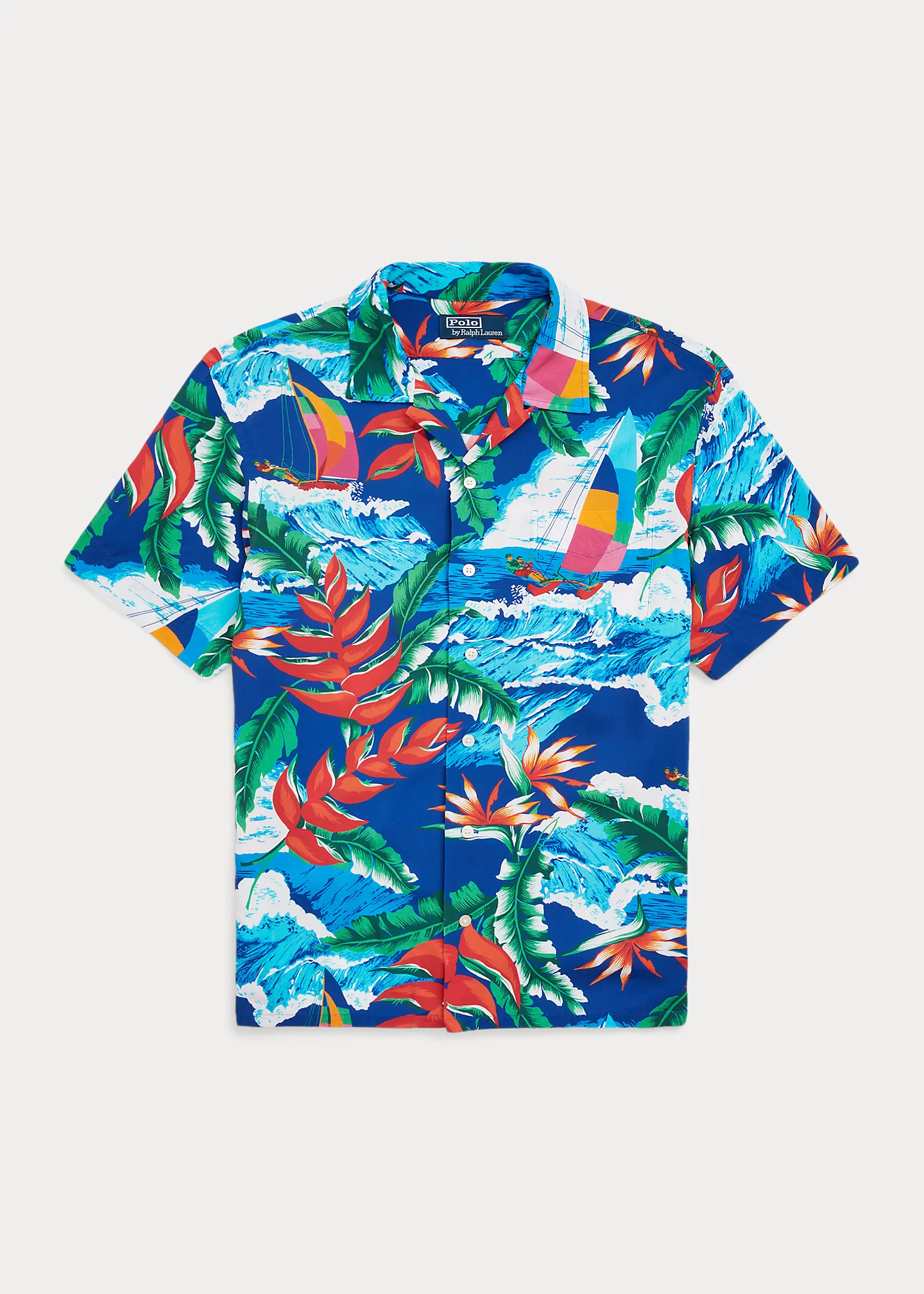Classic Fit Hoffman Print Camp Shirt