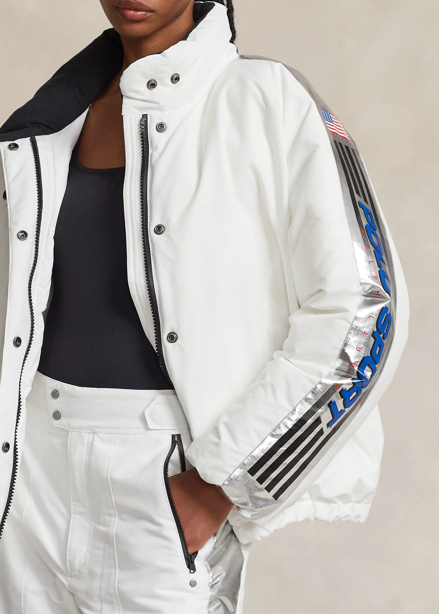 Water-Resistant Polo Sport Ski Jacket