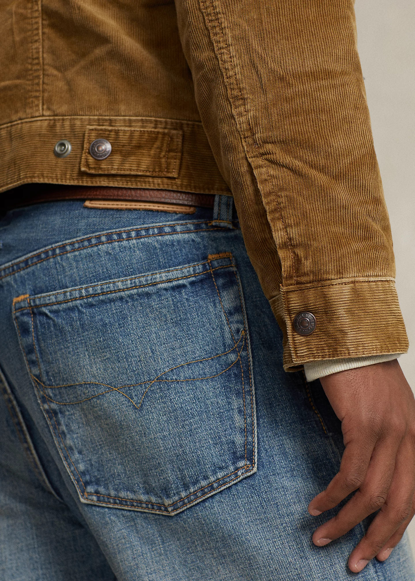 Fleece-Lined Corduroy Trucker Jacket