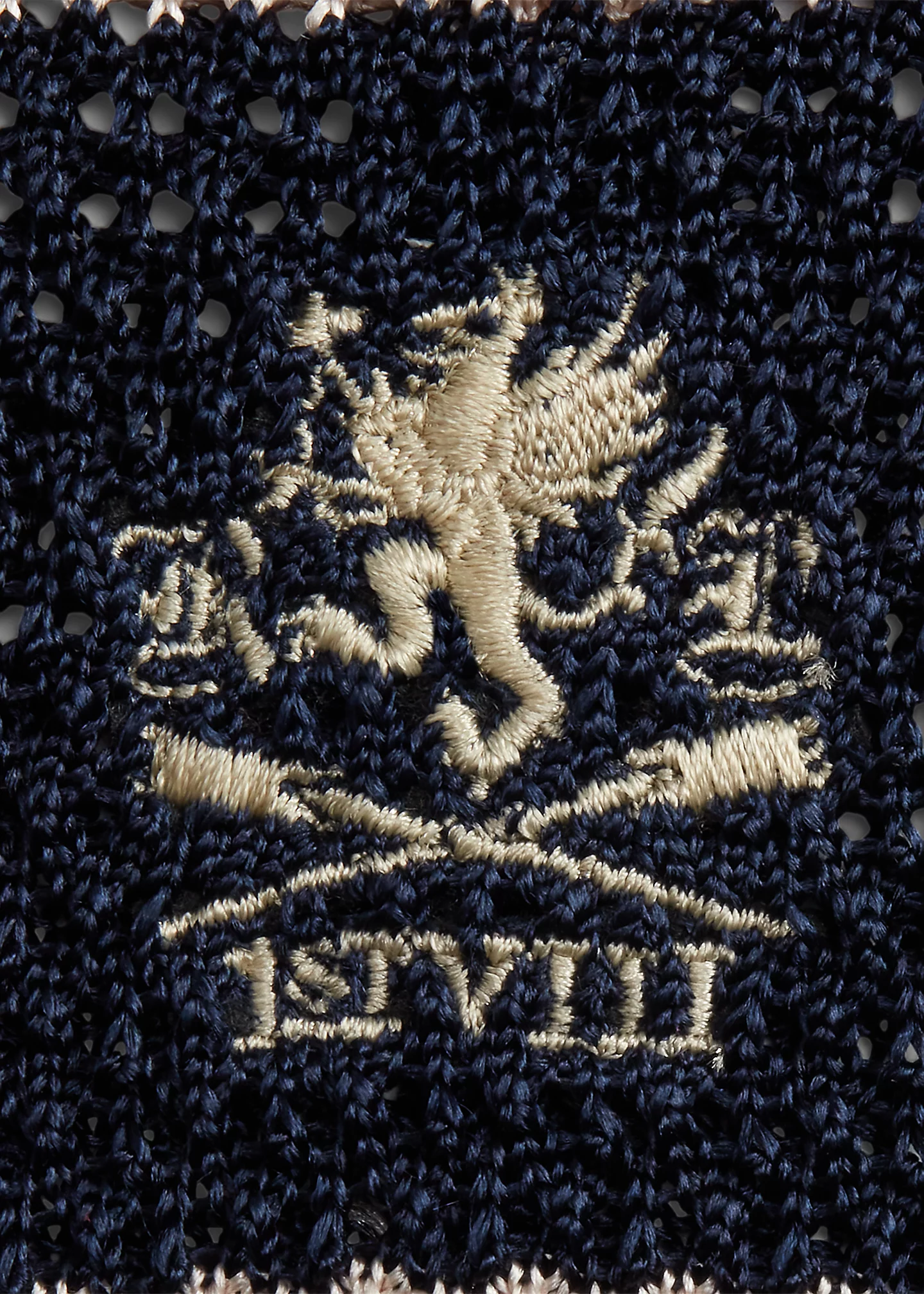 Striped Knit Silk Tie