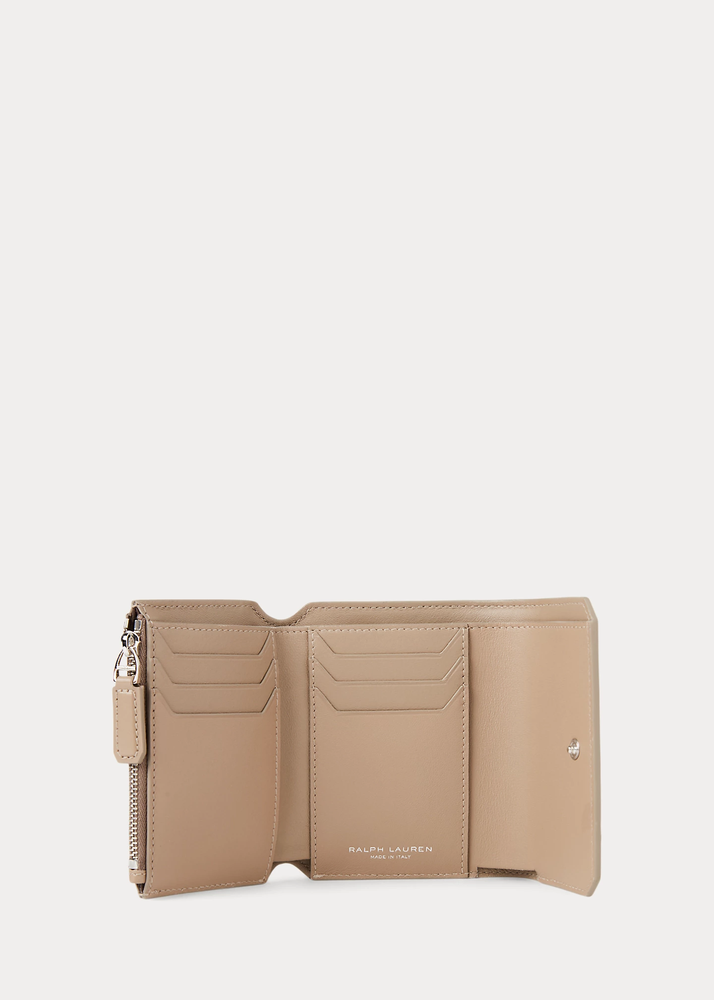 RL Box Calfskin Small Vertical Wallet