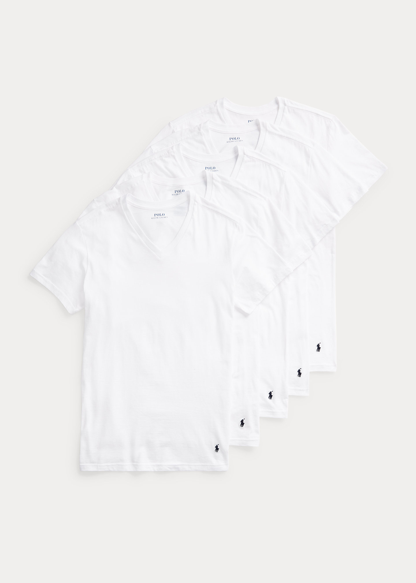 Slim Fit Wicking V-Neck 5-Pack