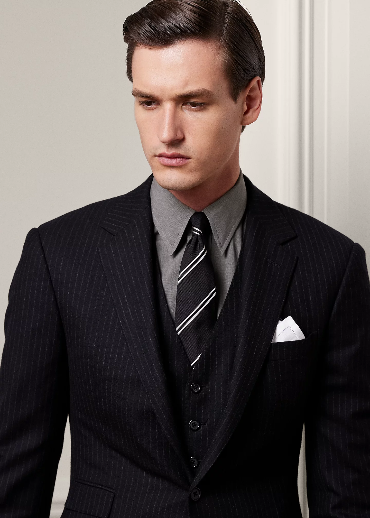 Gregory Hand-Tailored Wool 3-Piece Suit