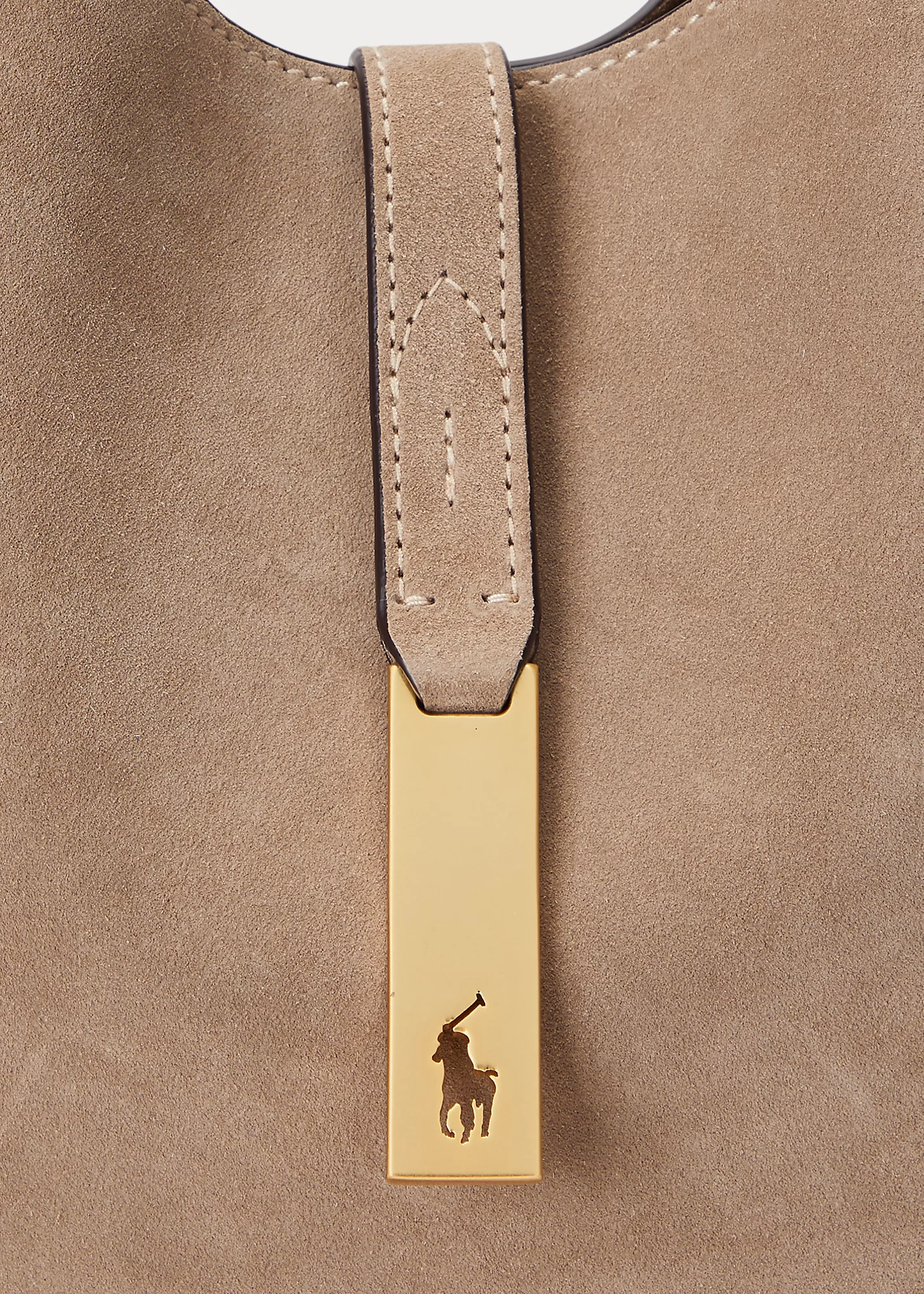 Polo ID Suede Small Shoulder Bag