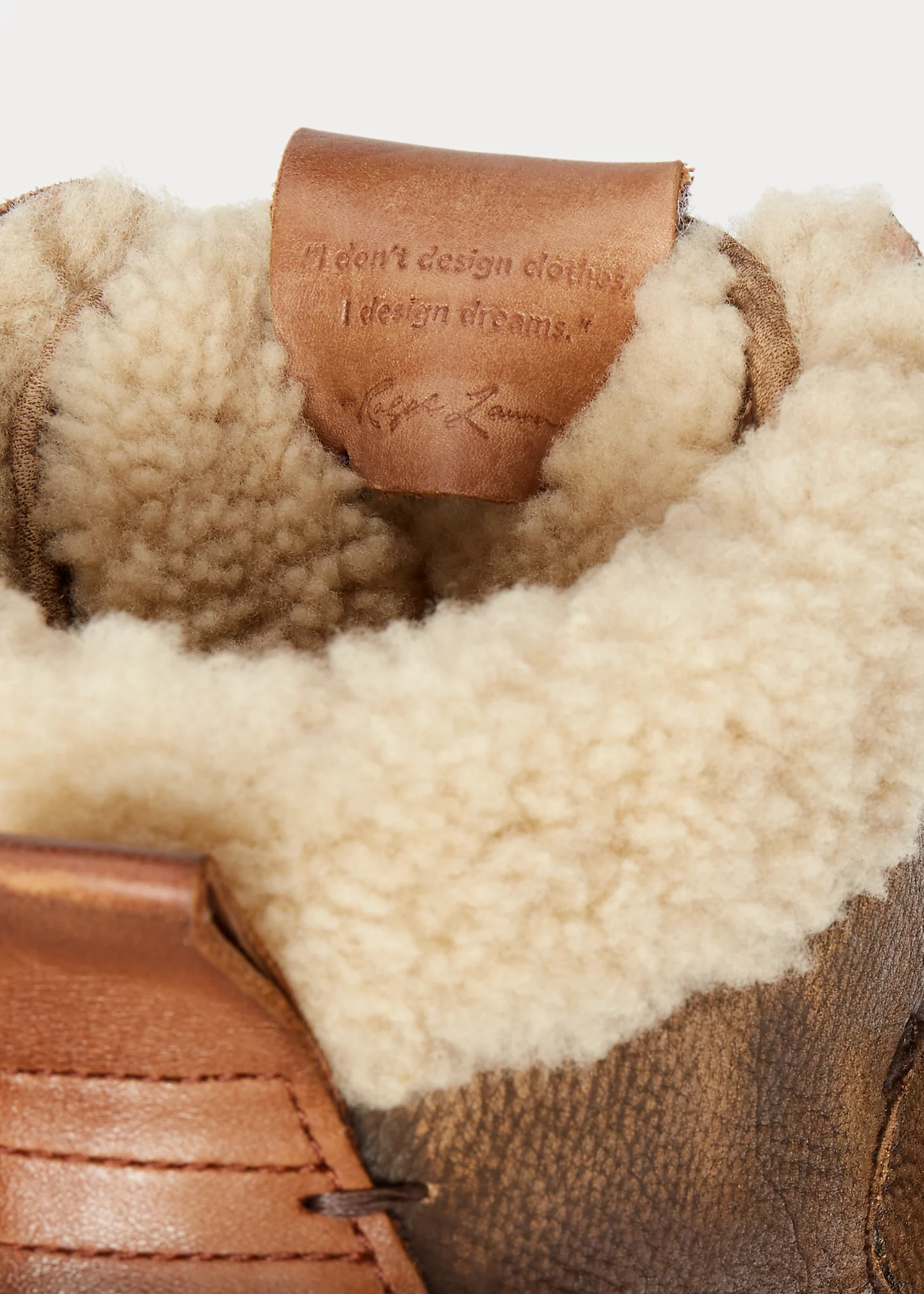 Court Leather-Shearling High-Top Sneaker