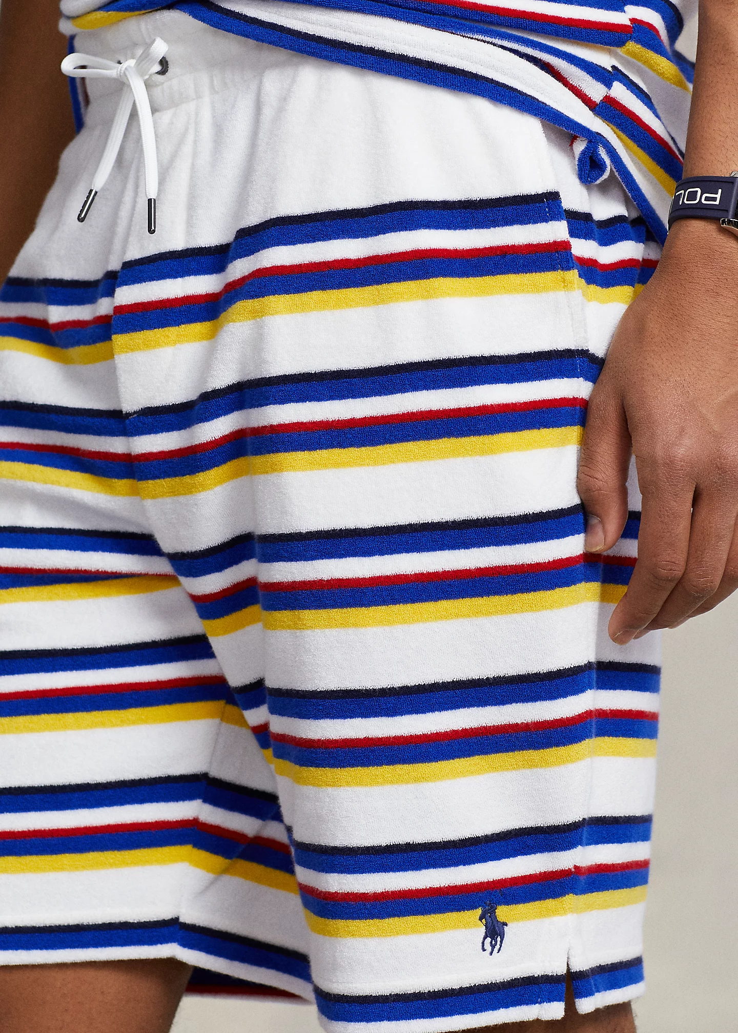 8-Inch Striped Terry Short