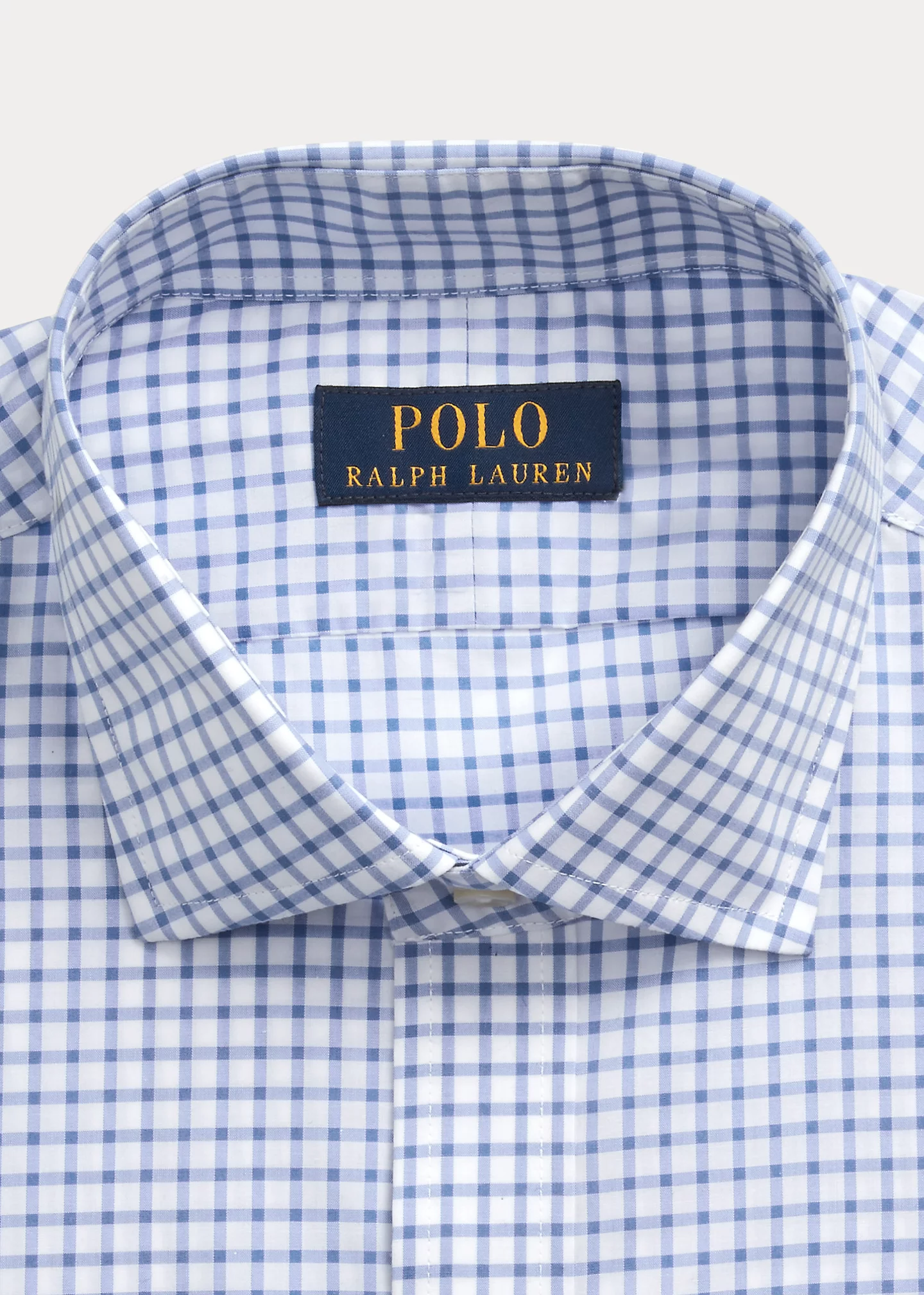 Slim Fit Checked Poplin Shirt