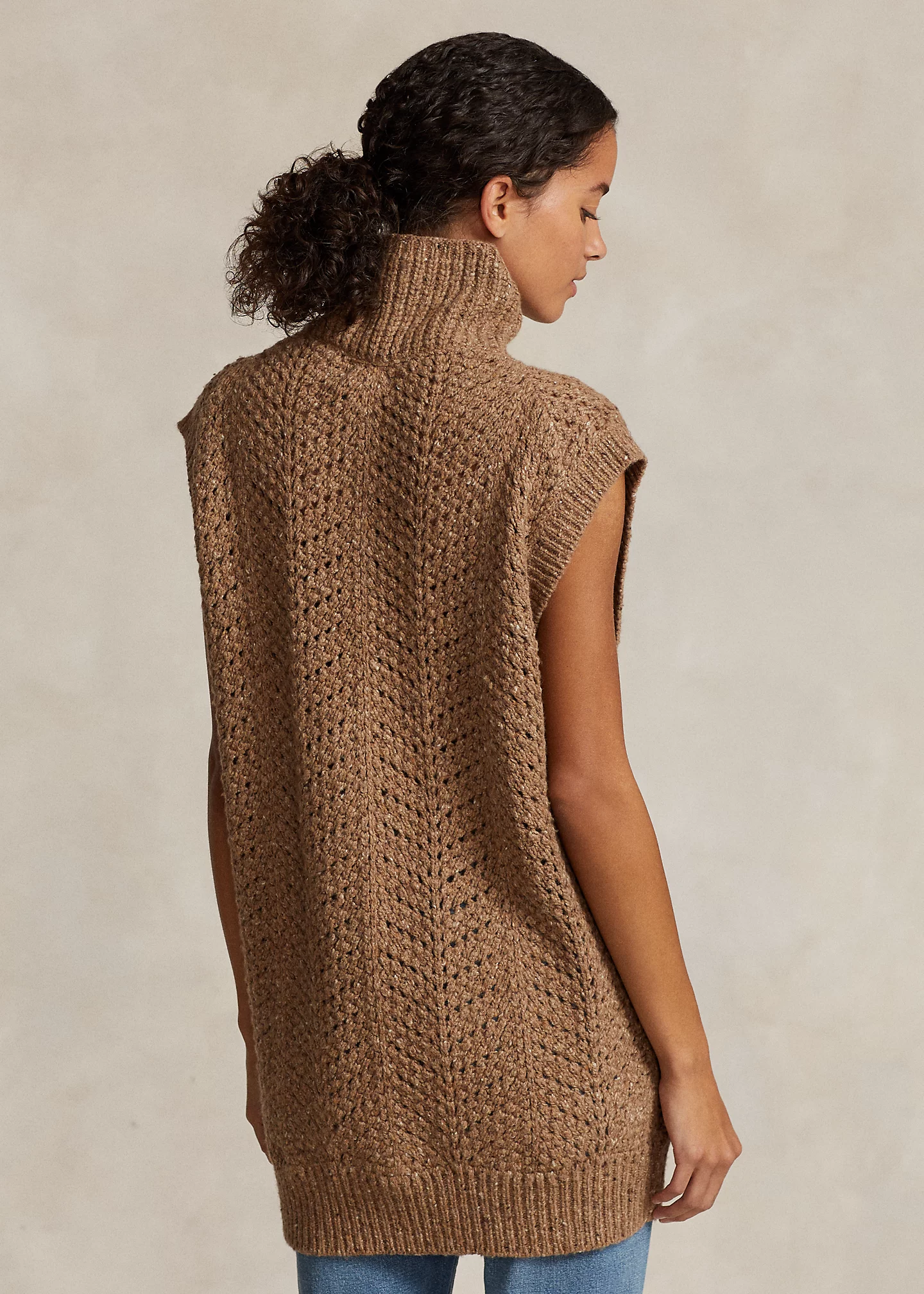 Donegal Wool-Blend Funnelneck Sweater