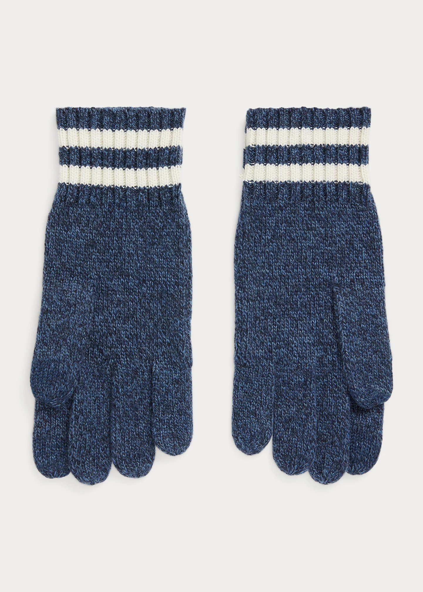 Intarsia-Knit Flag Touch Gloves