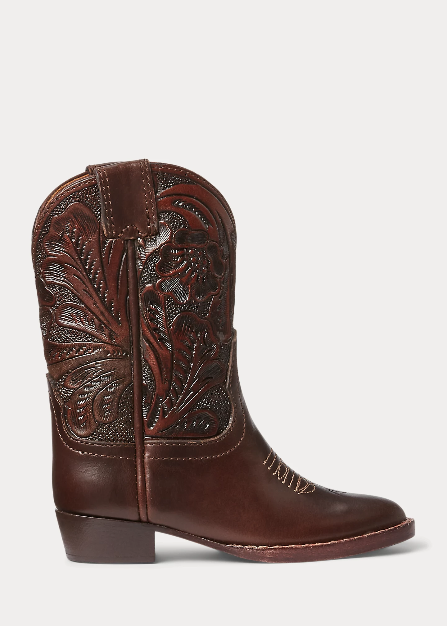 Mini Plainview Hand-Tooled Leather Boot