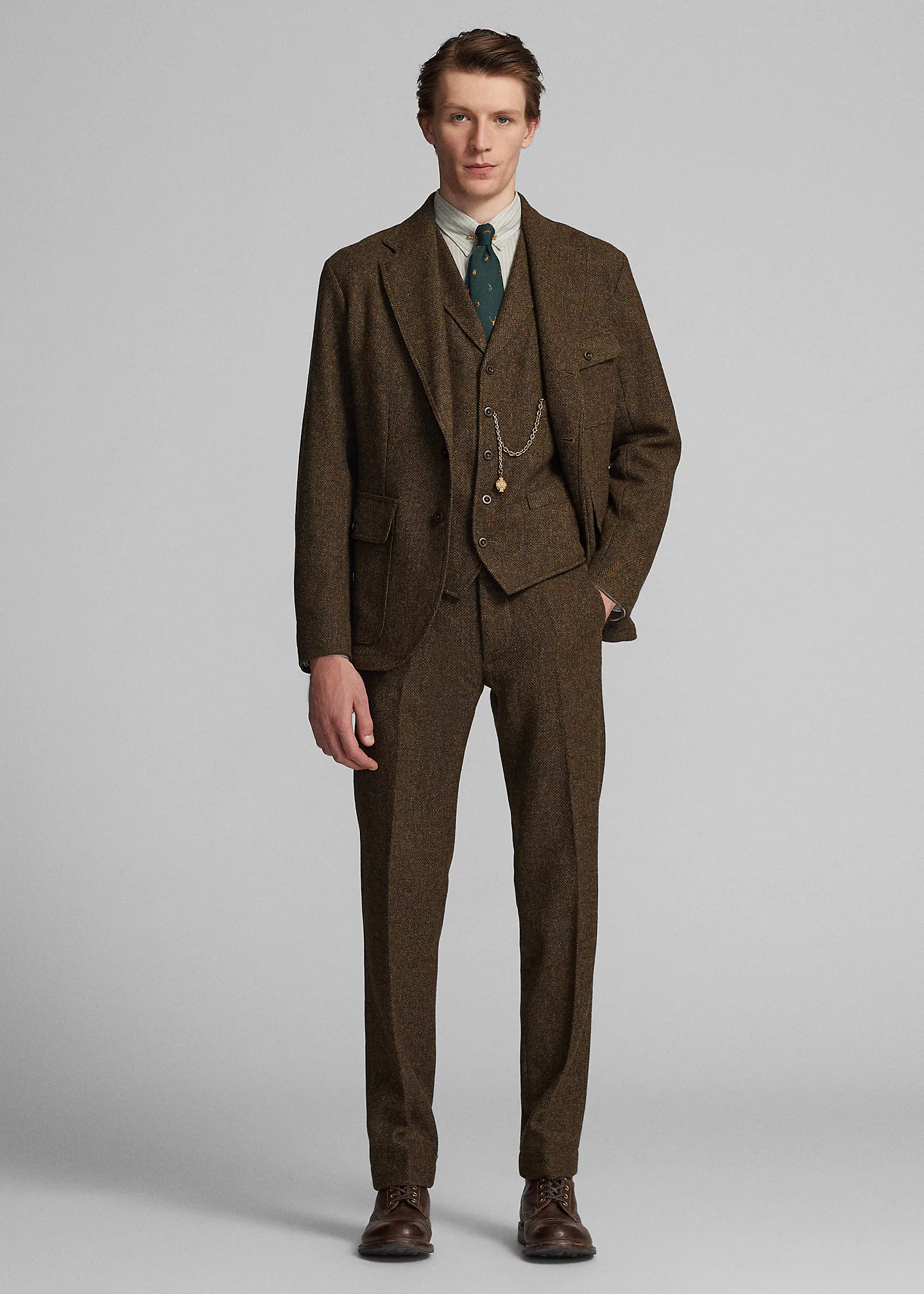 Unconstructed Wool Tweed Sport Coat