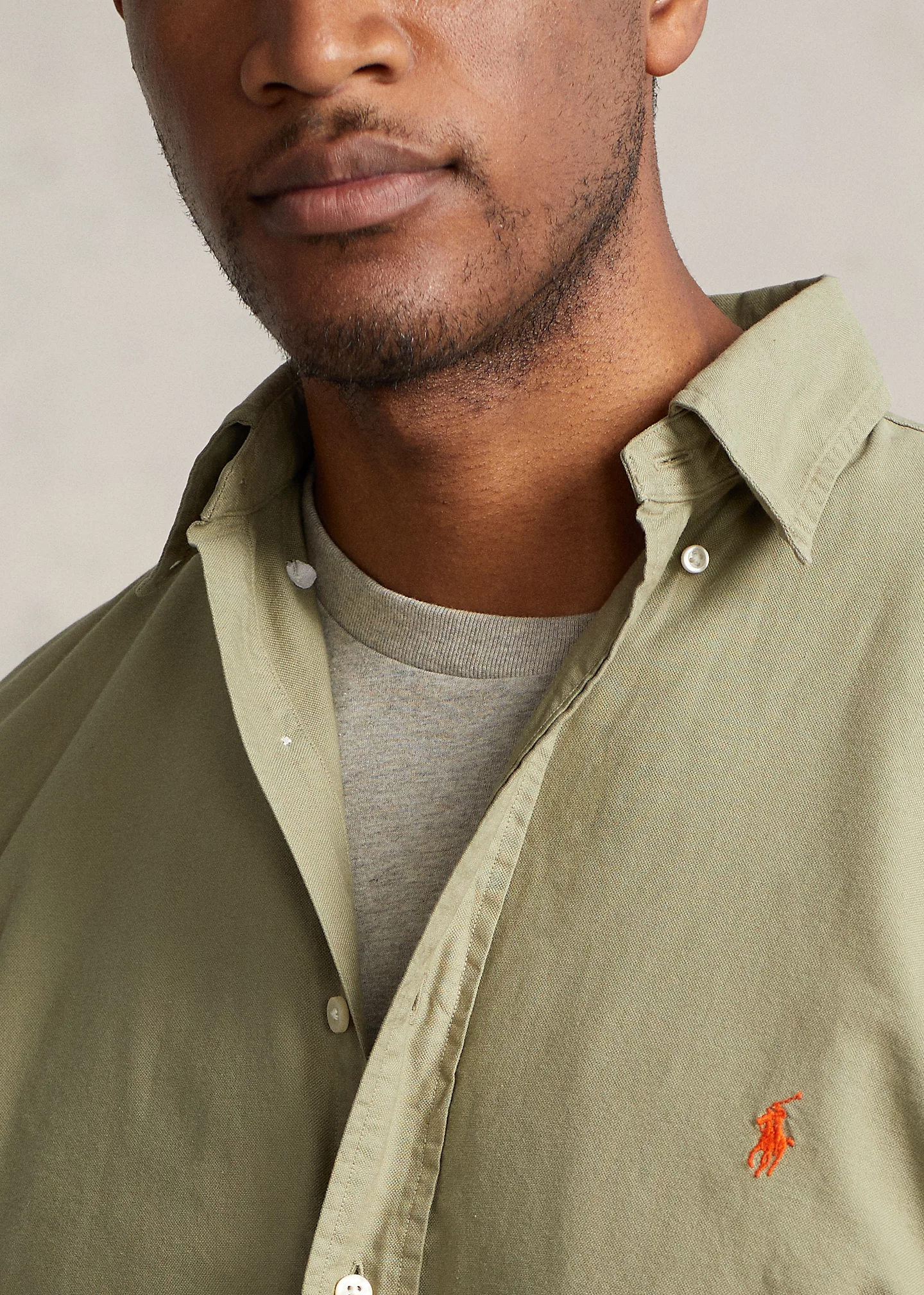 Garment-Dyed Oxford Shirt