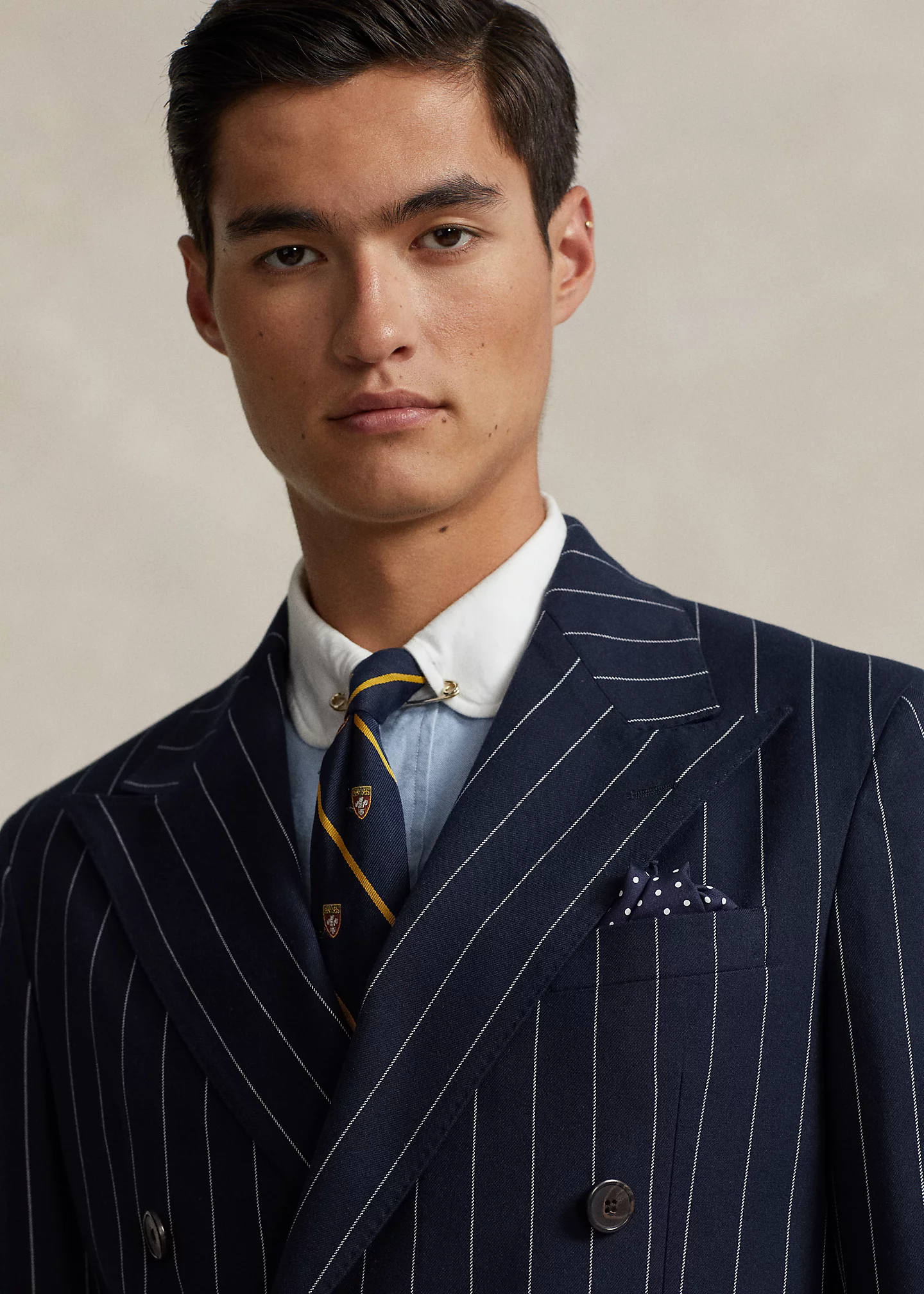Polo Soft Tailored Pinstripe Jacket