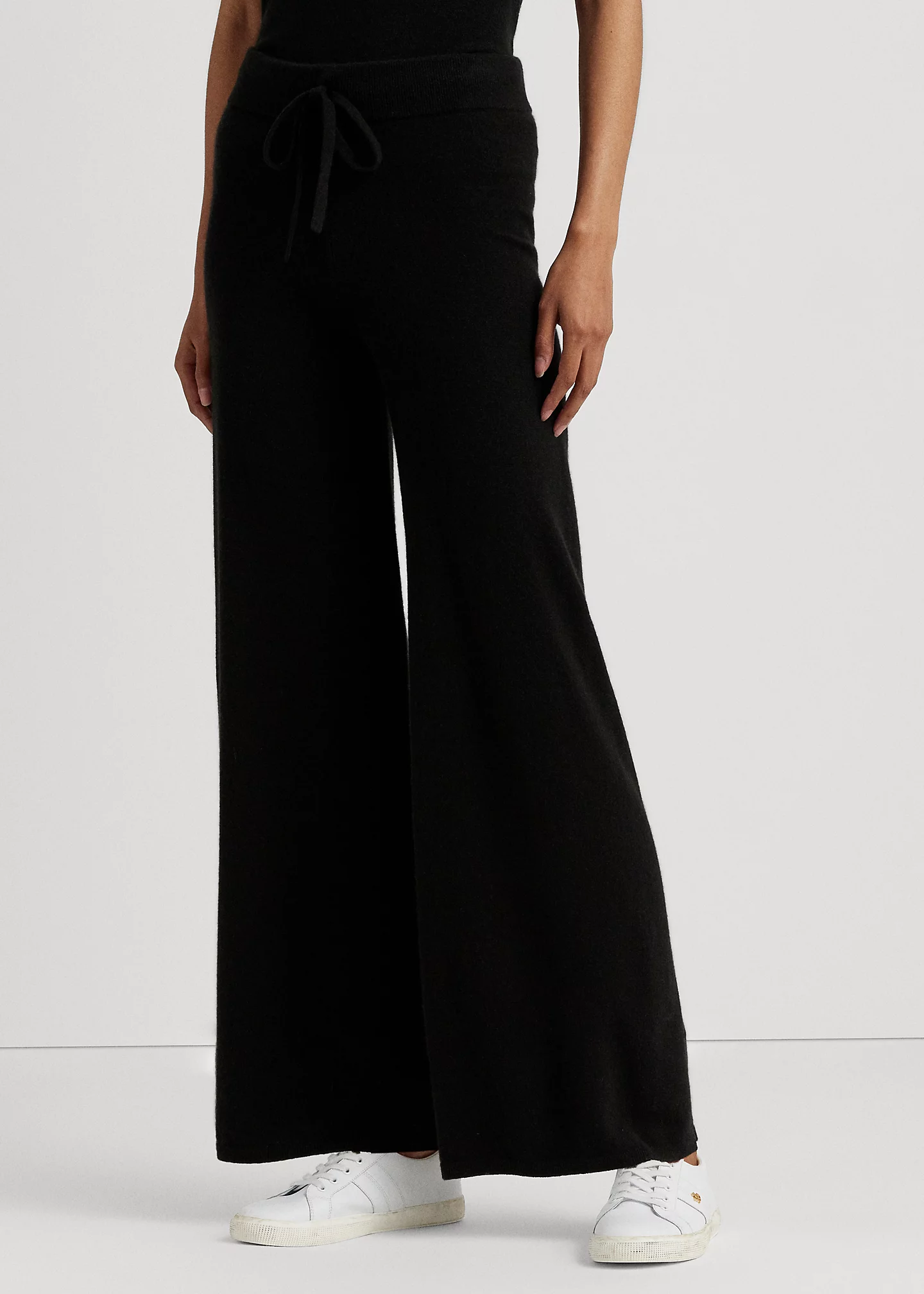 Washable Cashmere Wide-Leg Pant