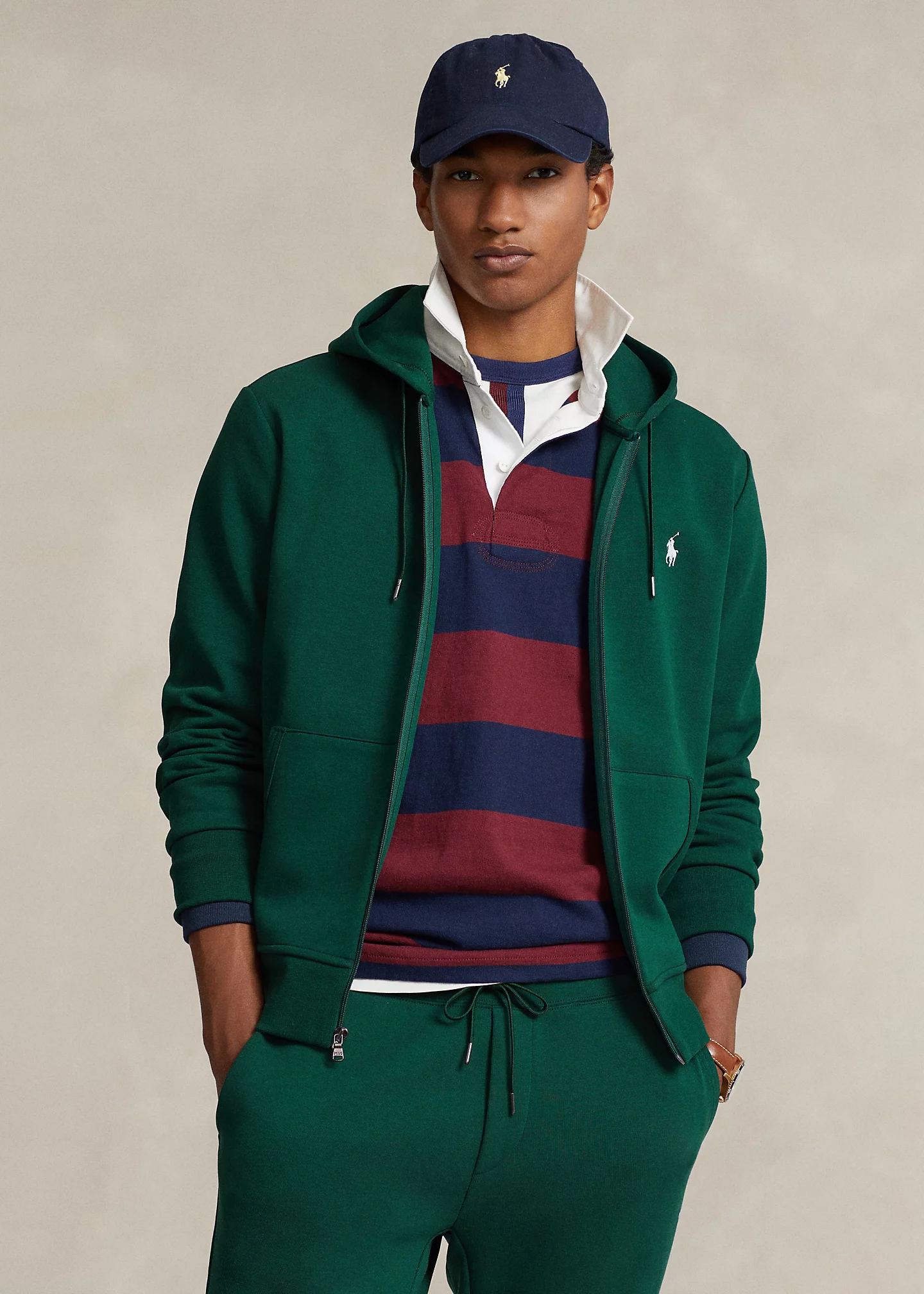 Double-Knit Full-Zip Hoodie