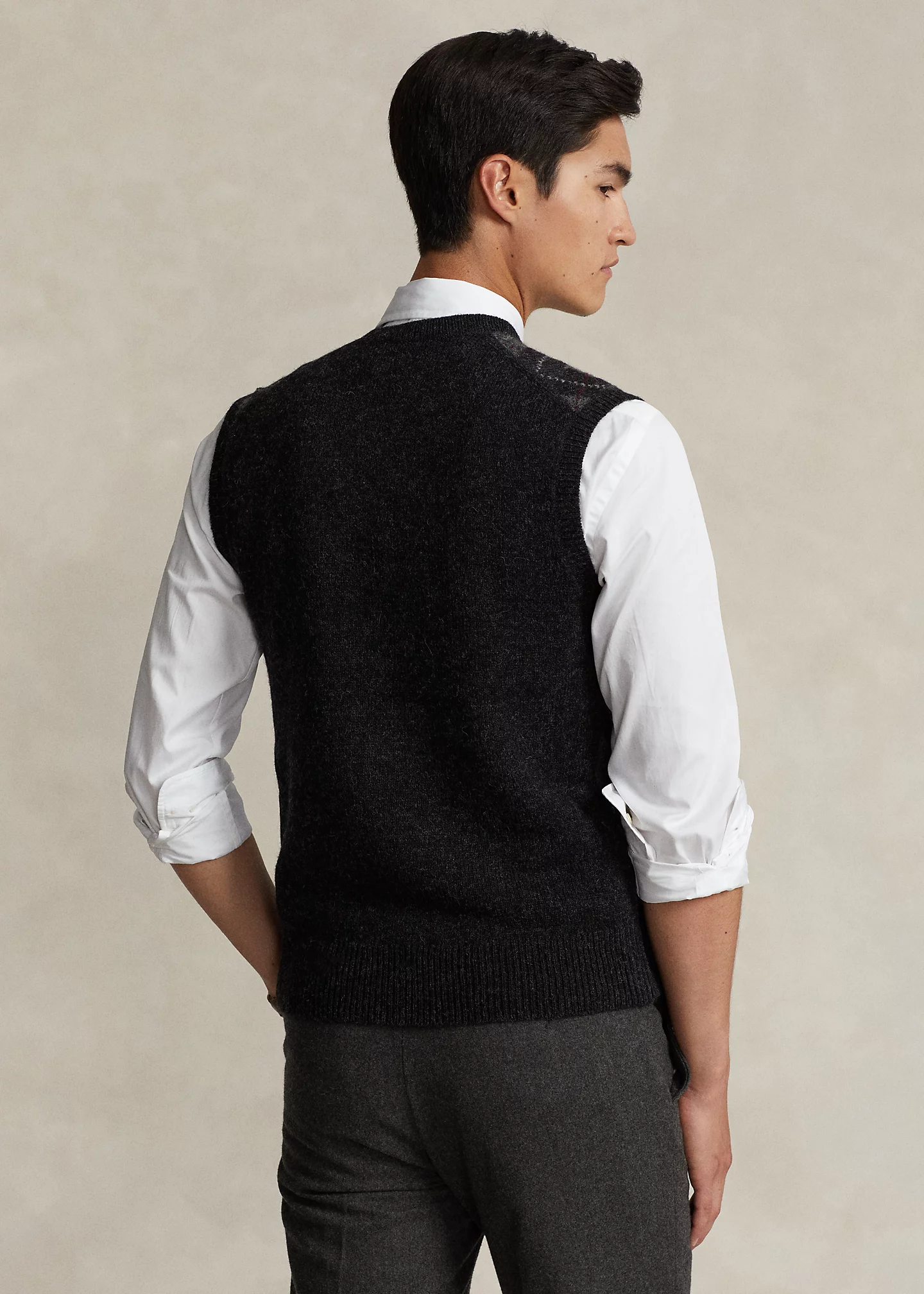 Argyle Wool Sweater Vest