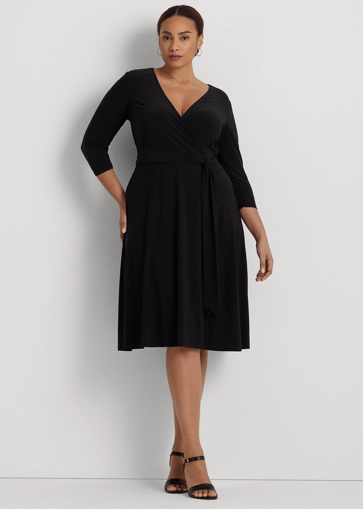 Surplice Jersey Dress