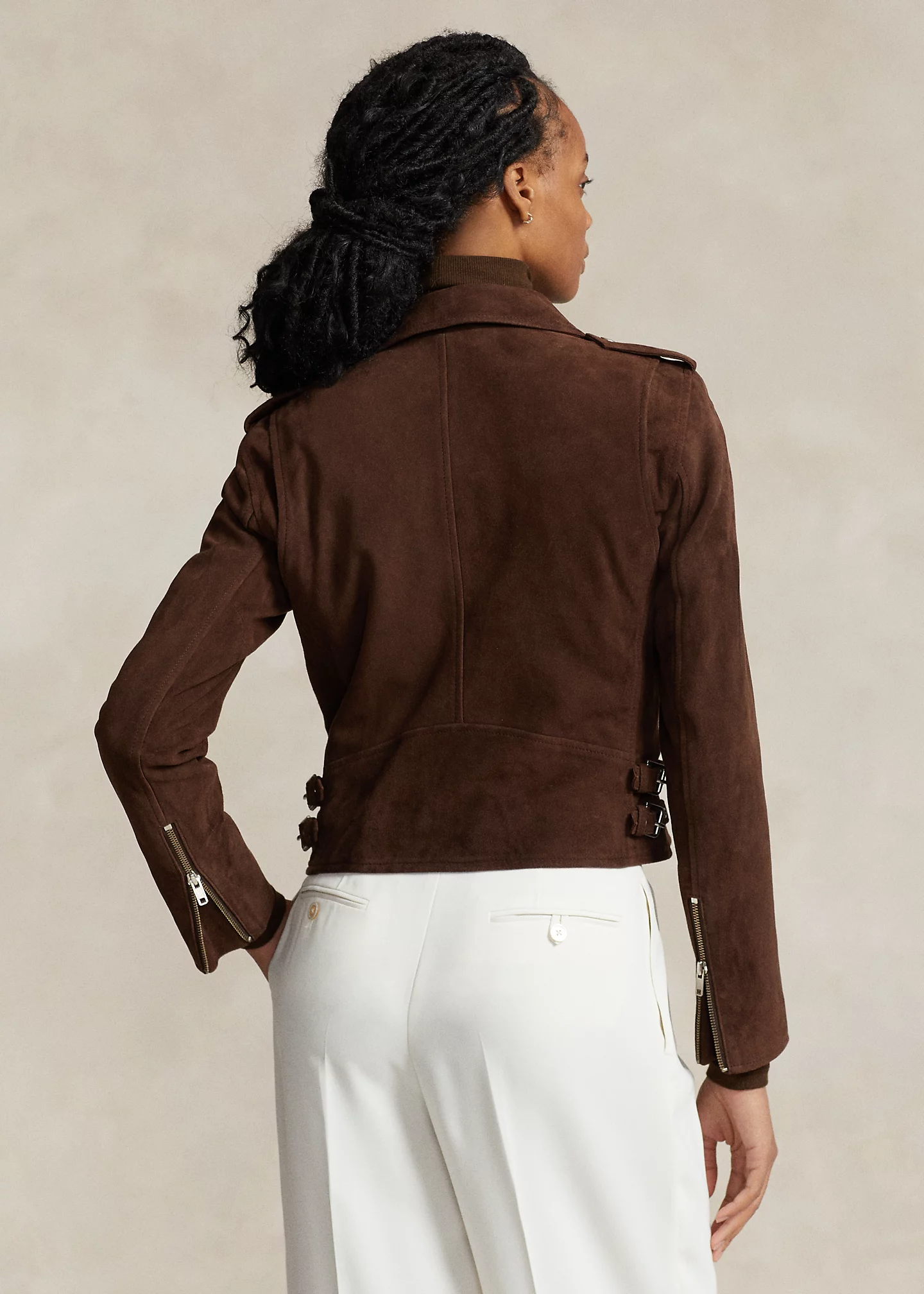 Suede Moto Jacket