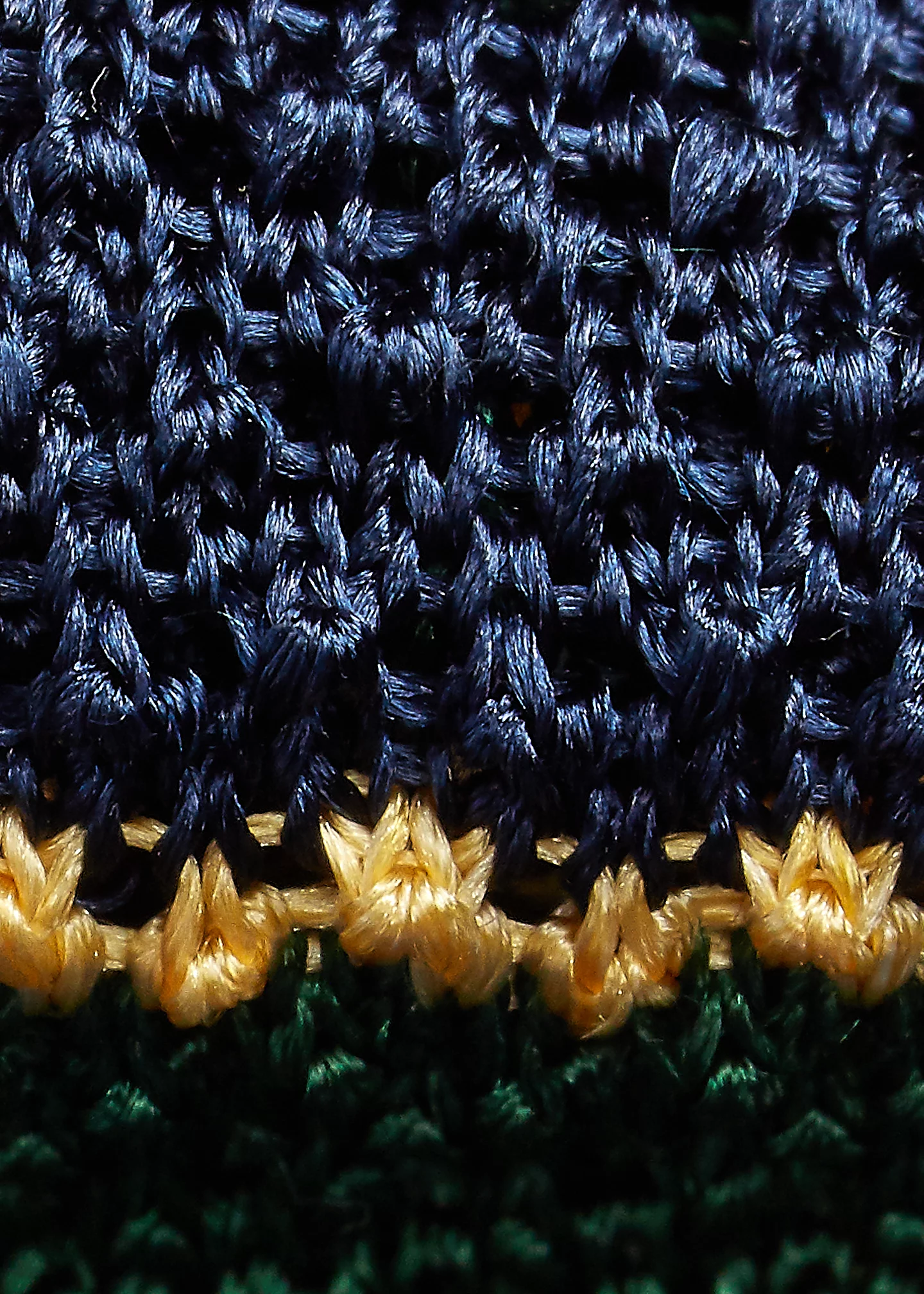 Striped Knit Silk Tie