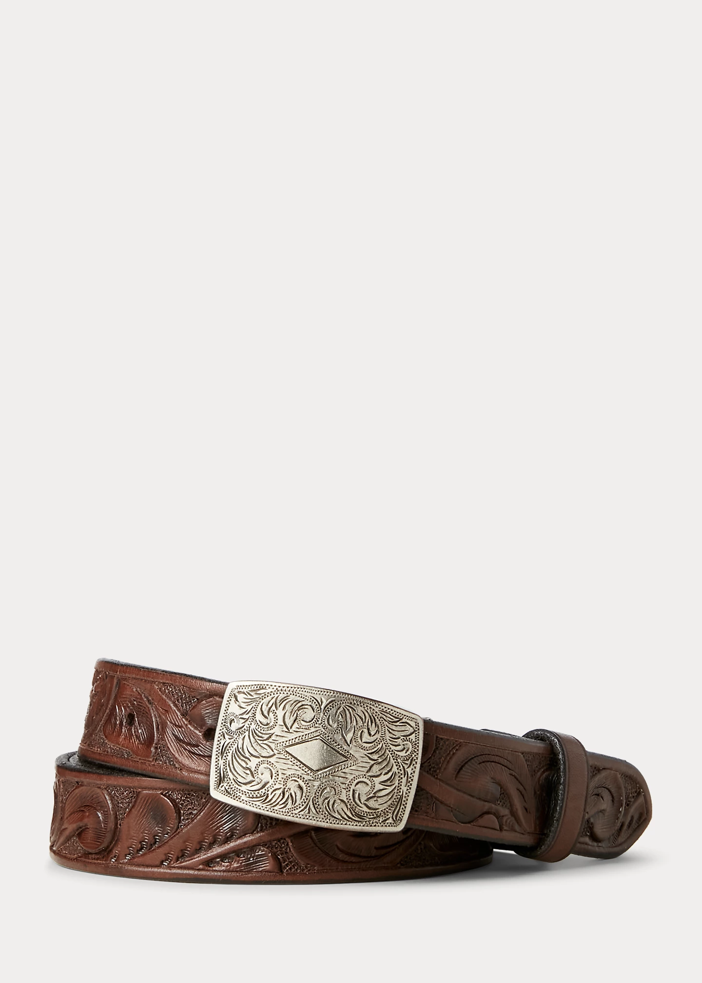 Hand-Tooled Leather Belt
