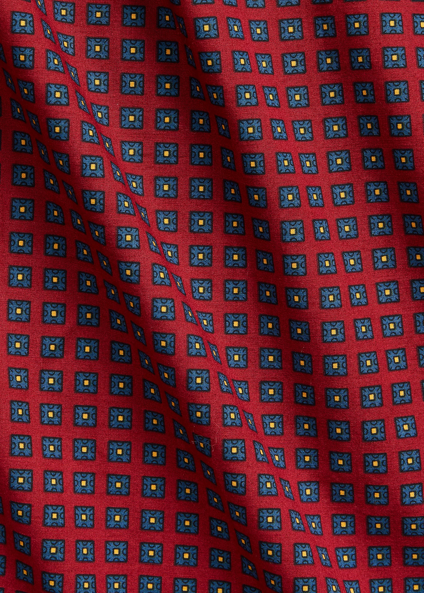 Foulard-Print Stretch Poplin Shirt