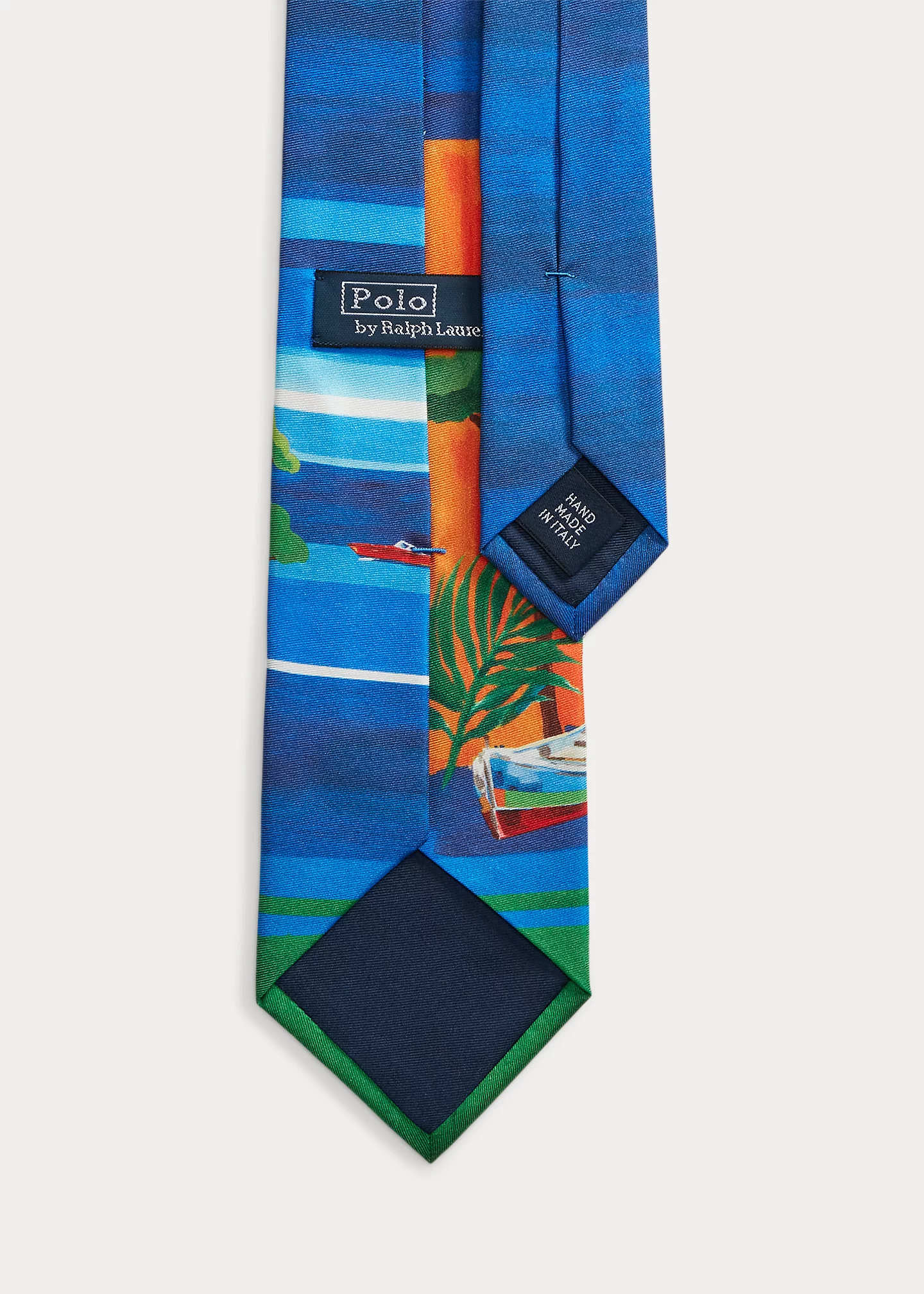Riviera-Print Silk Twill Tie