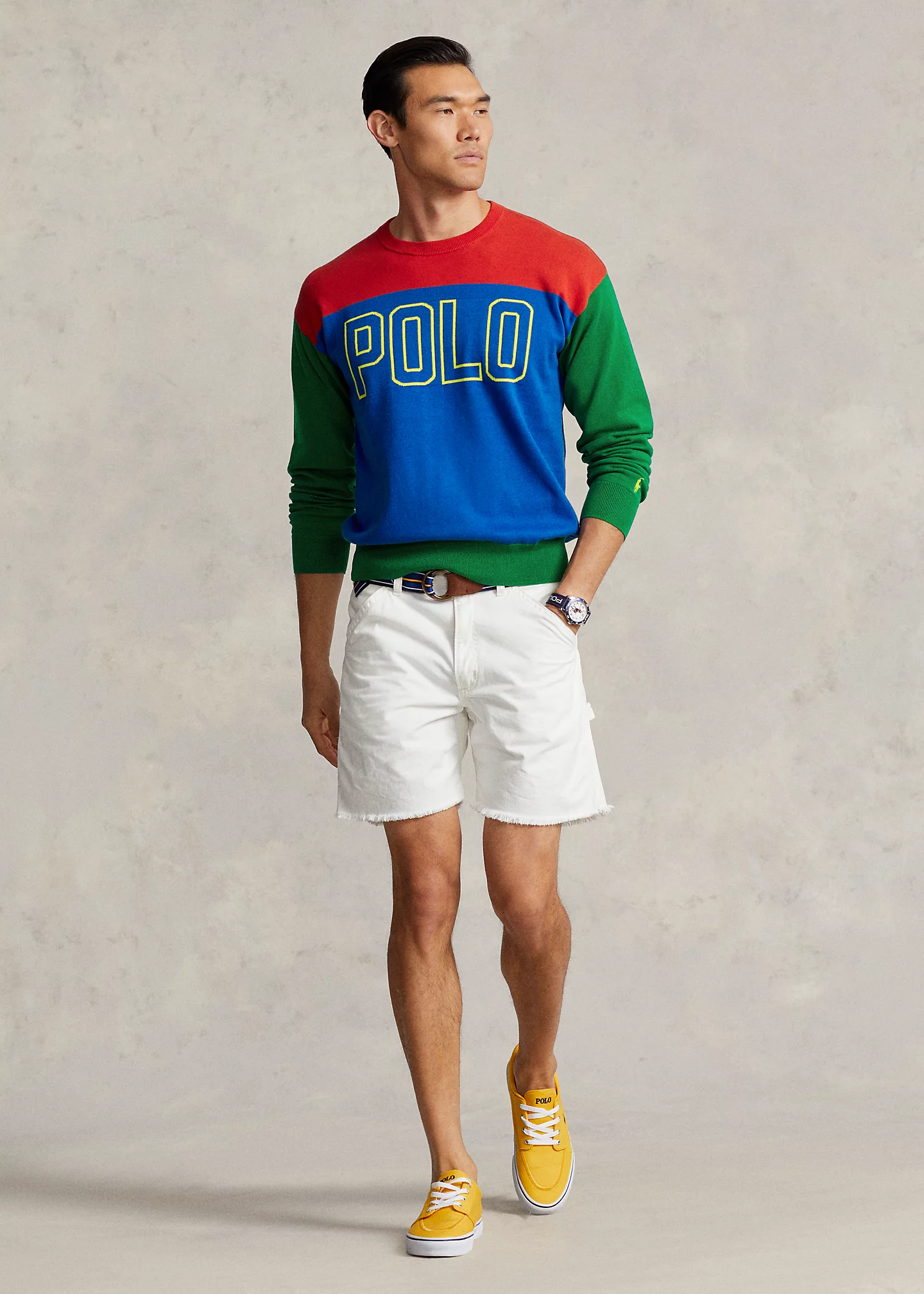 Big Fit Logo Cotton Sweater