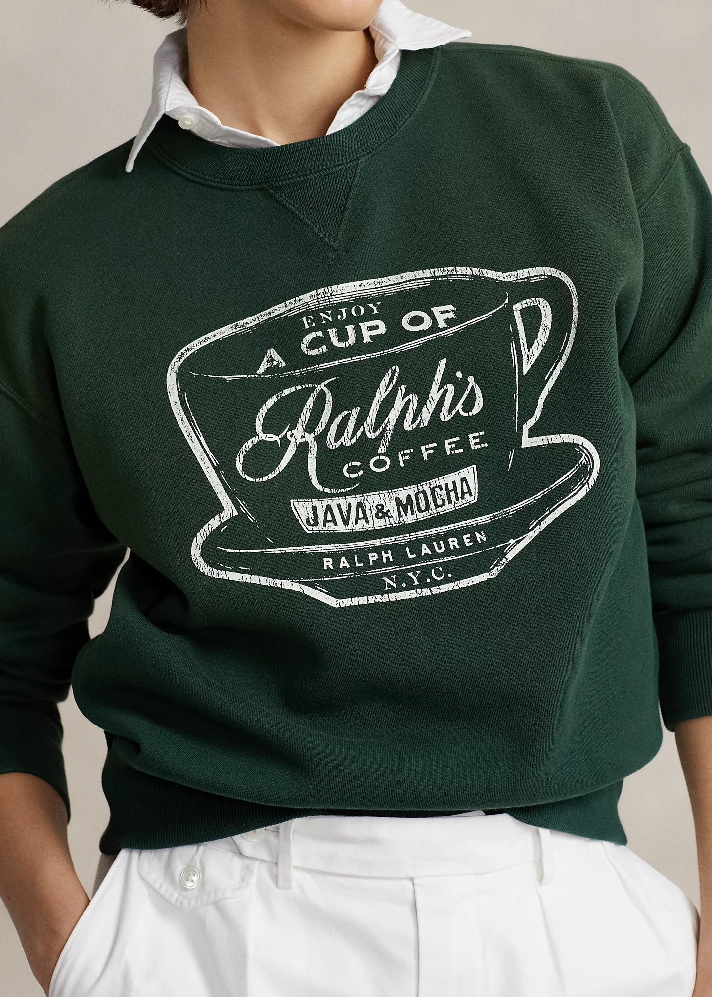 Ralph��s Coffee Crewneck Sweatshirt