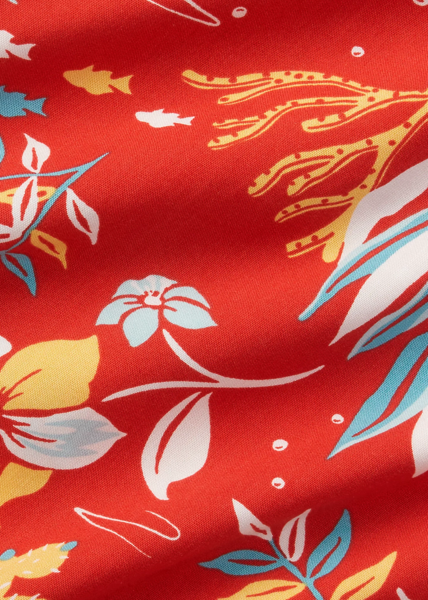 Classic Fit Tropical-Print Camp Shirt