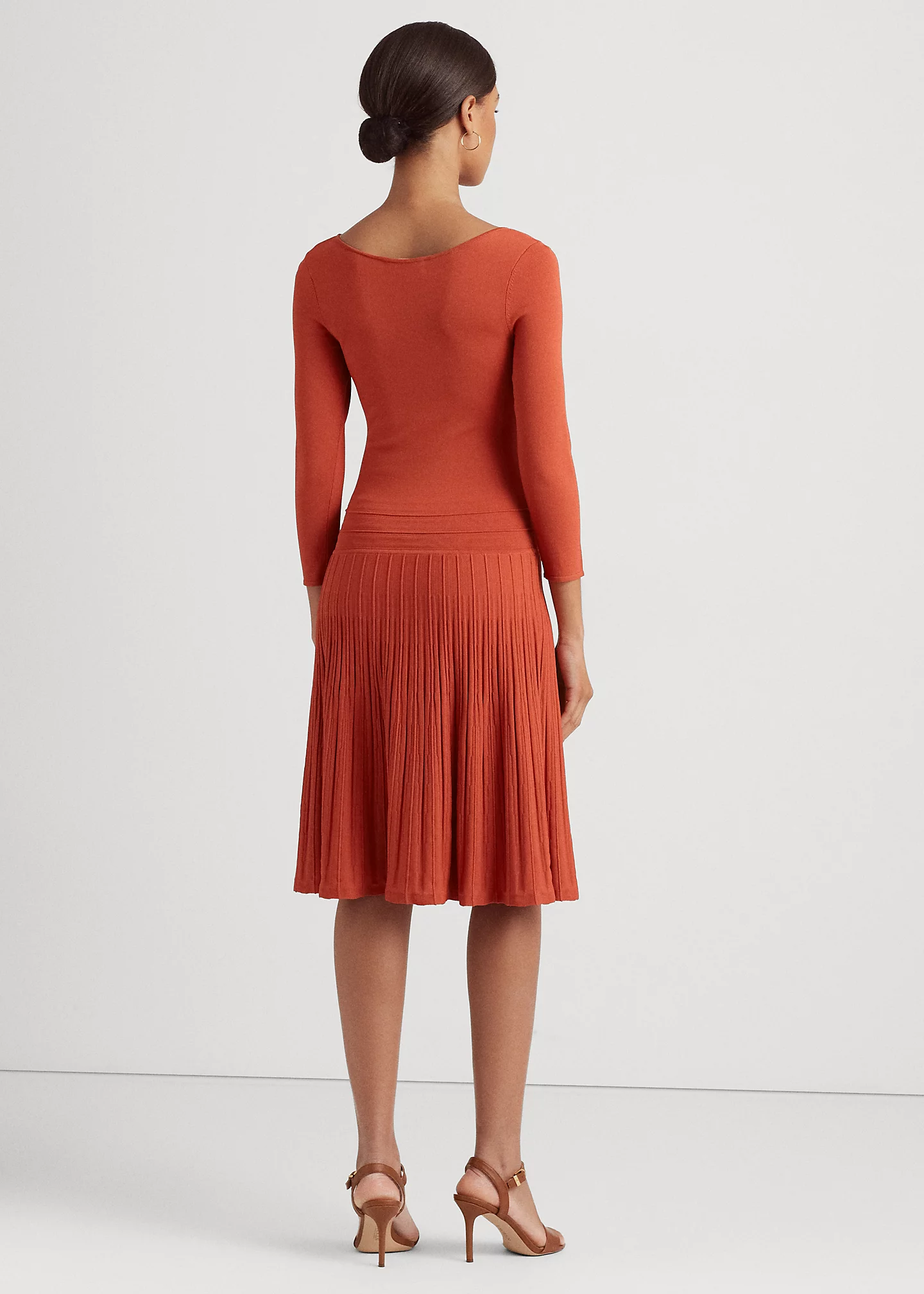 Jersey Three-Quarter-Sleeve Dress