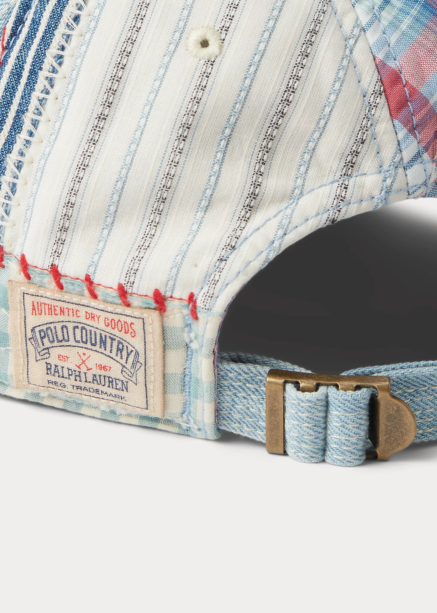 Polo Country Patchwork Denim Ball Cap