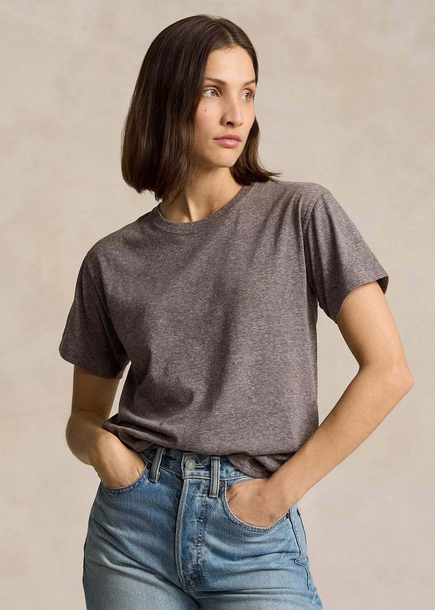 Cotton-Blend Jersey Crewneck Tee