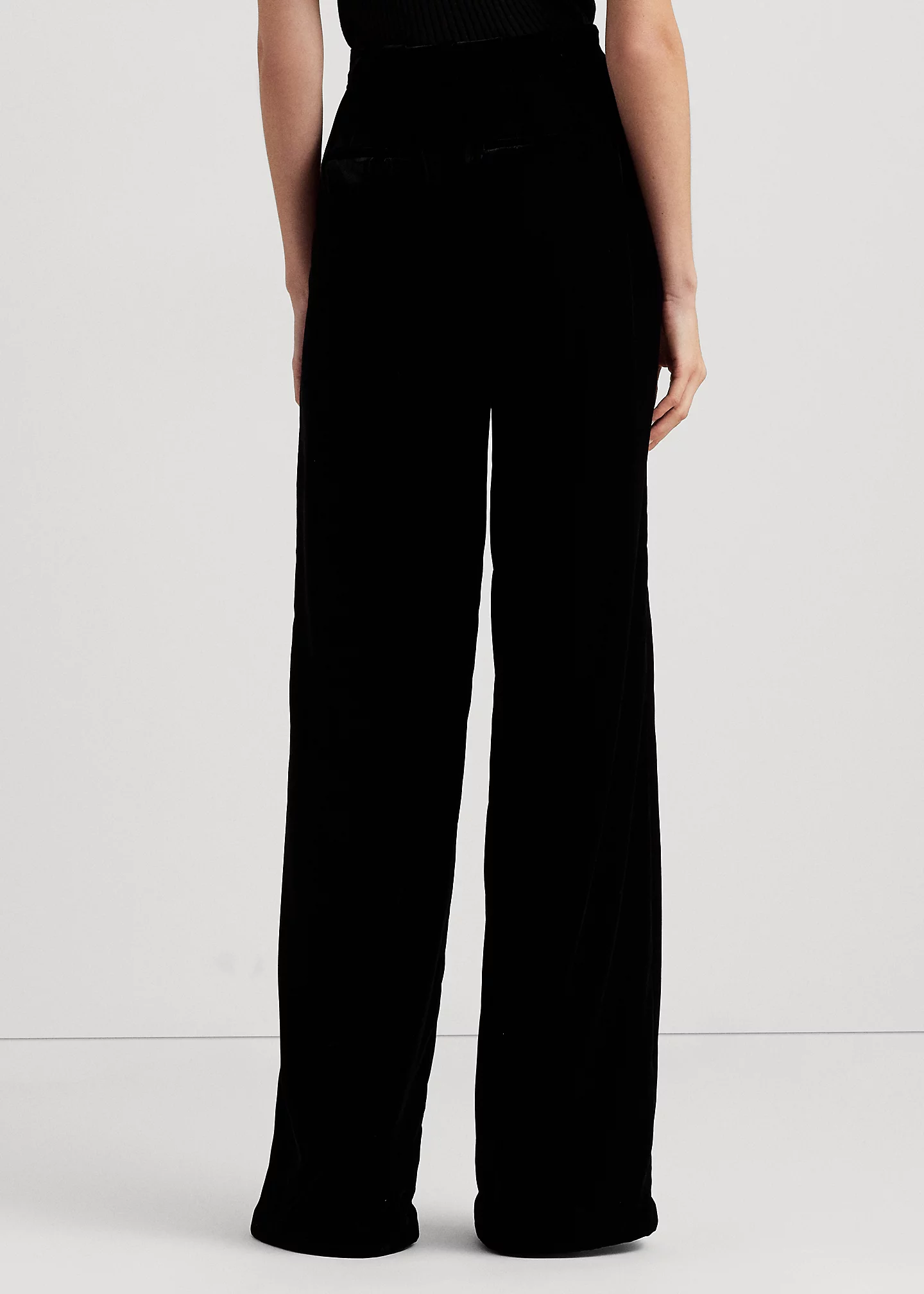 Velvet Wide-Leg Pant