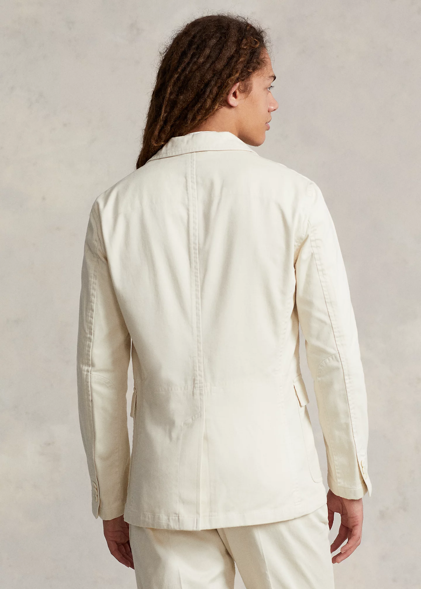 Modern Washed Twill Suit Jacket