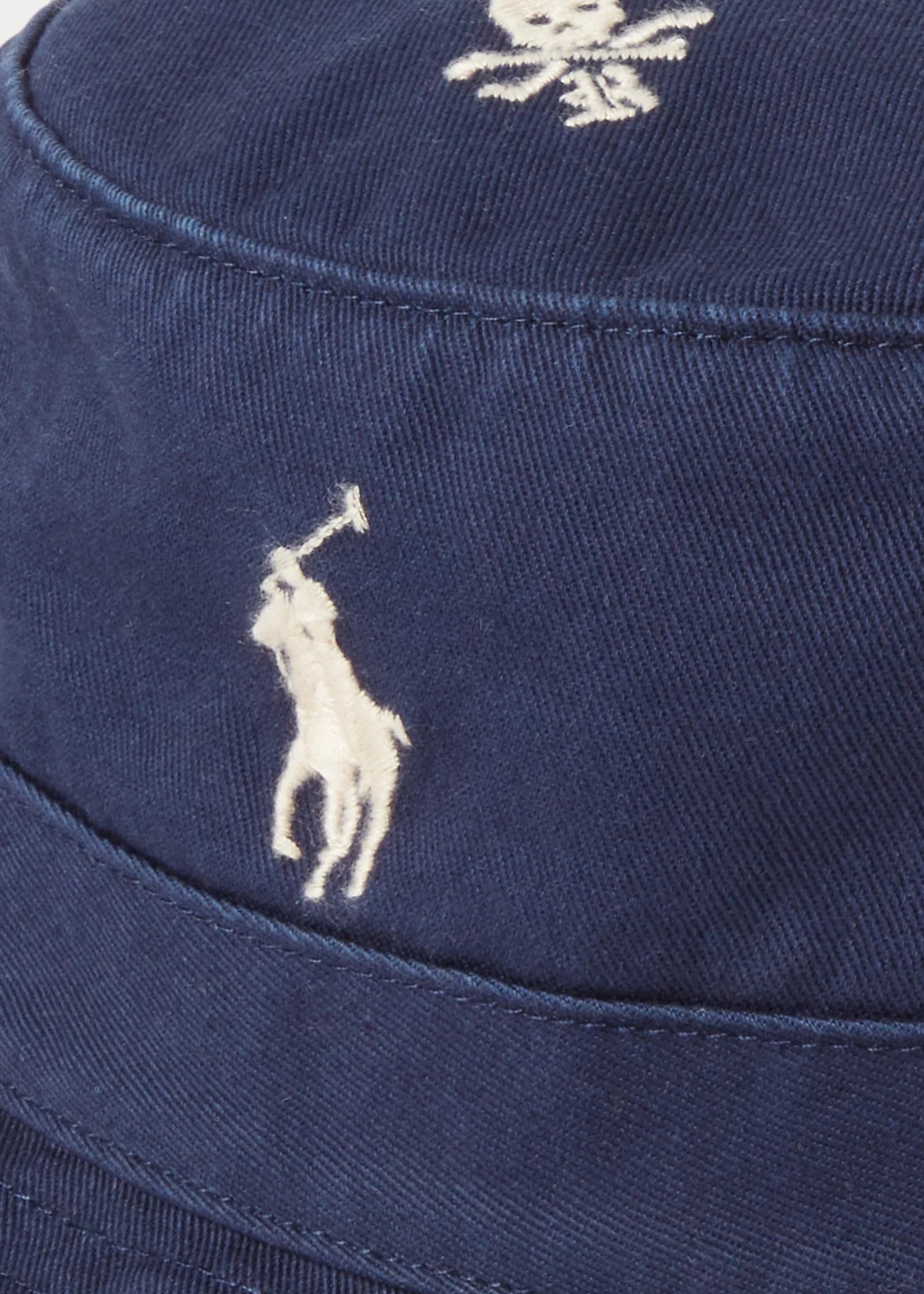 Skull-and-Bones Twill Bucket Hat