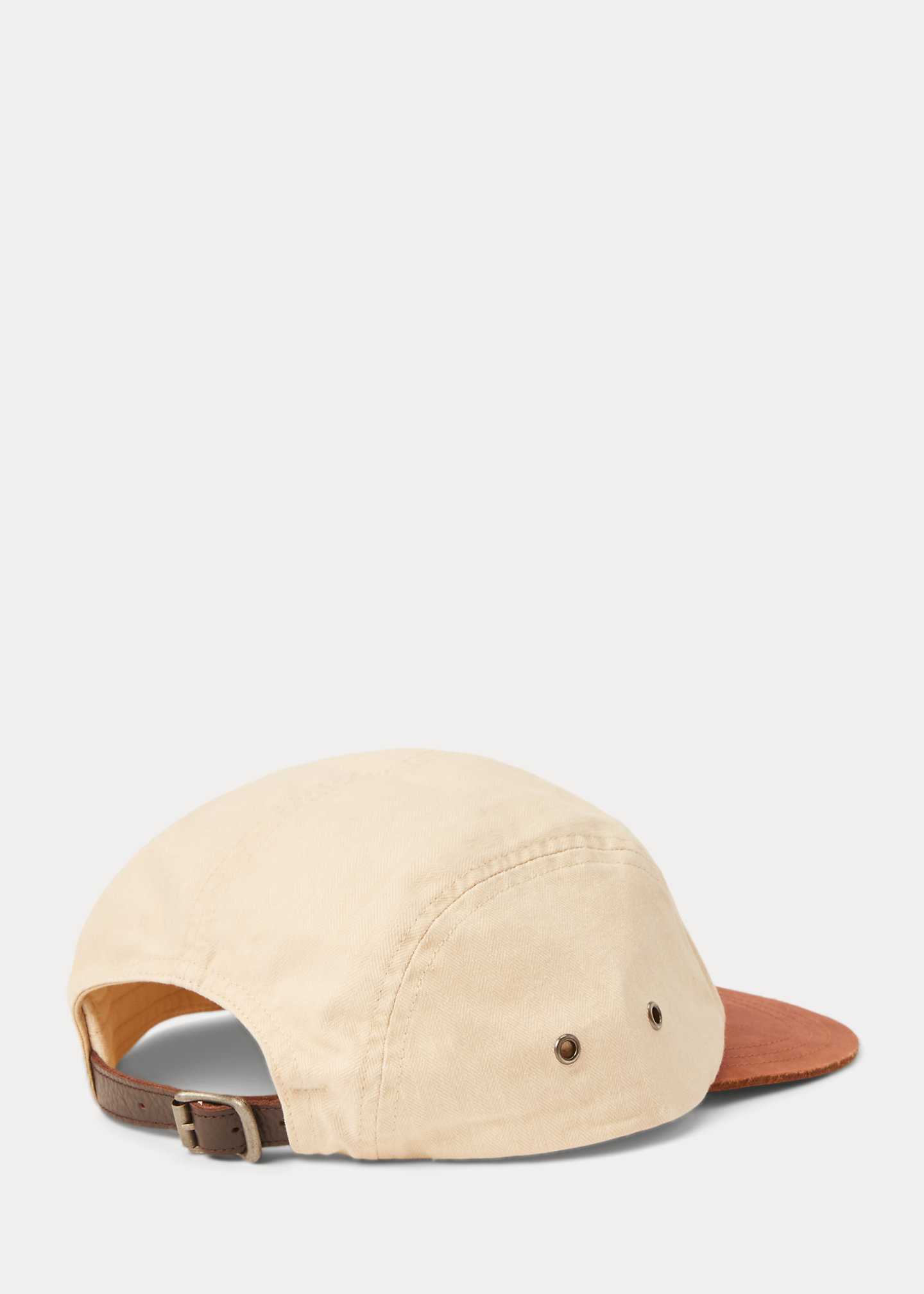 Leather-Bill Herringbone Cap