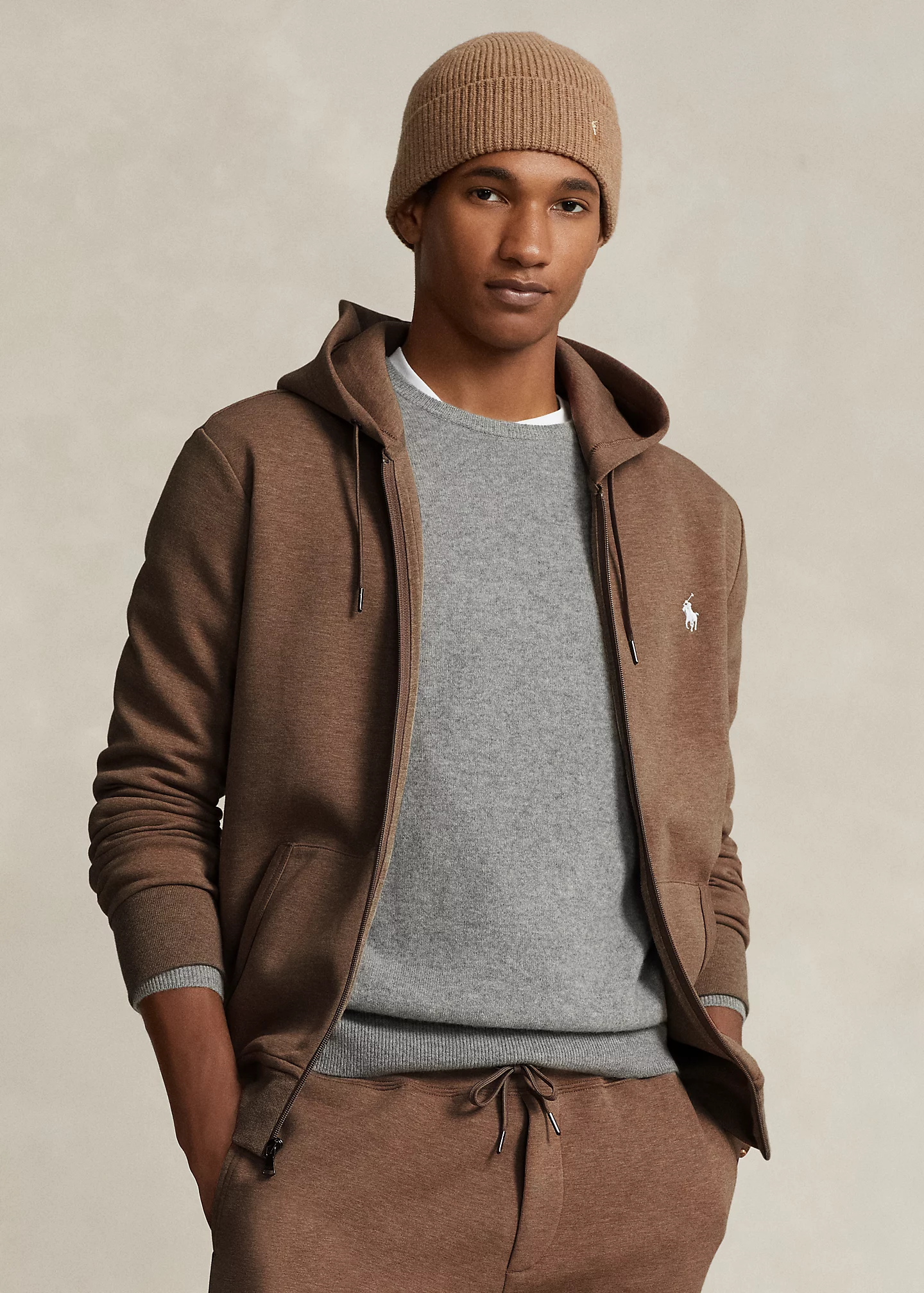 Double-Knit Full-Zip Hoodie