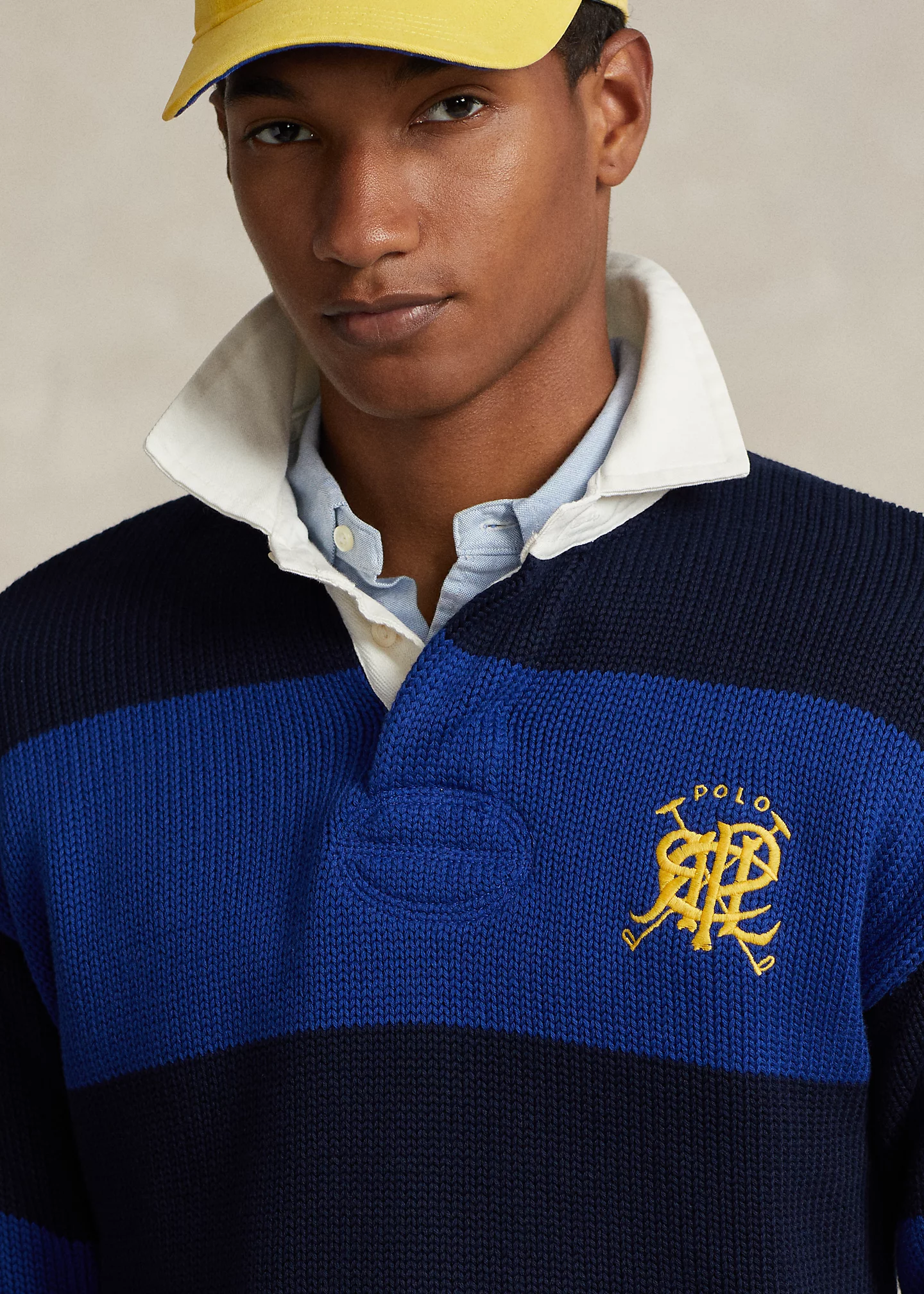 Striped Cotton Rugby Sweater